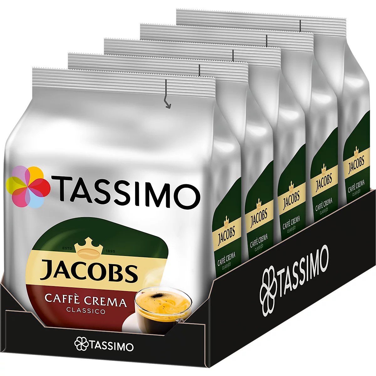 Tassimo koffieschijf Jacobs Caffe Crema Classico, 16 stuks