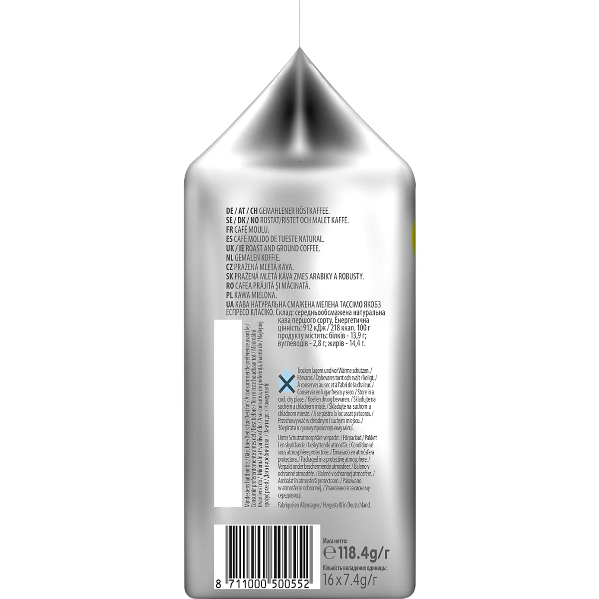 Tassimo koffieschijf Jacobs Espresso Classico, 16 stuks