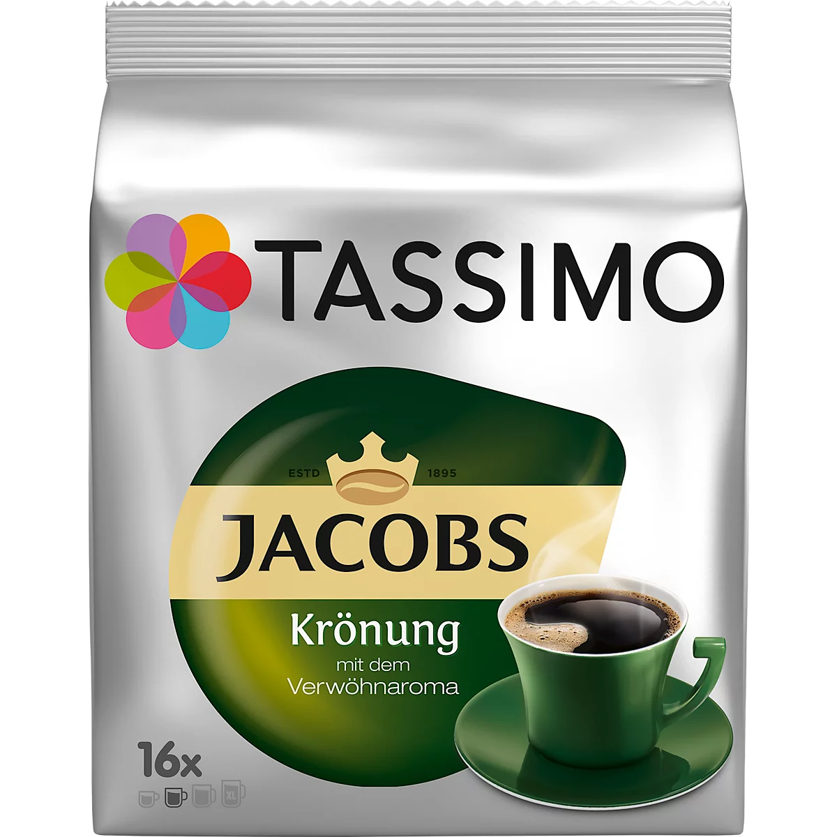 Tassimo koffieschijf Jacobs Krönung, 16 stuks