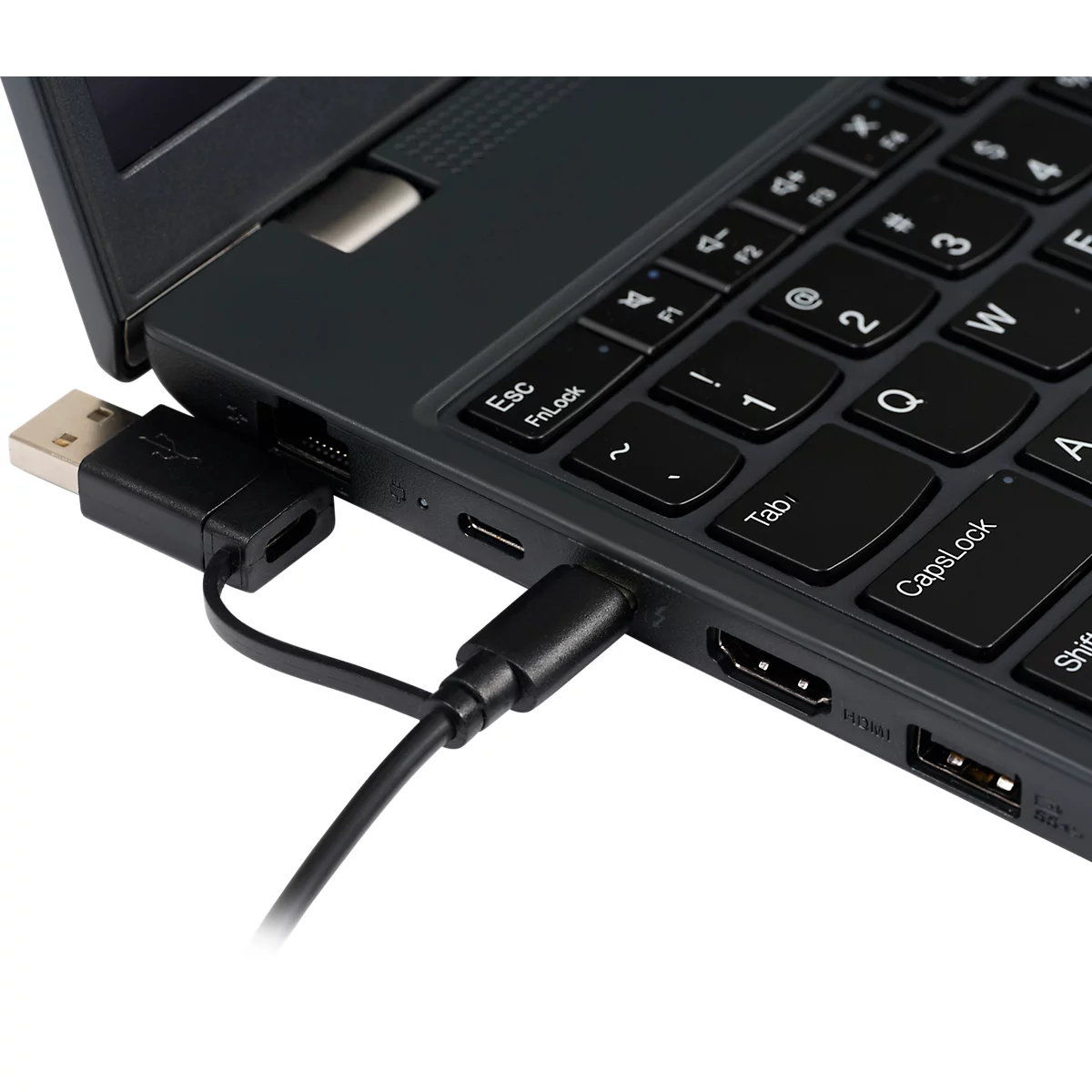 Tastatur BakkerElkhuizen UltraBoard 960 V2, QWERTZ, mit Nummernblock, USB-C, ergonomisch, kompakt & augenschonend, L 146 x B 363 x H 19 mm, grau
