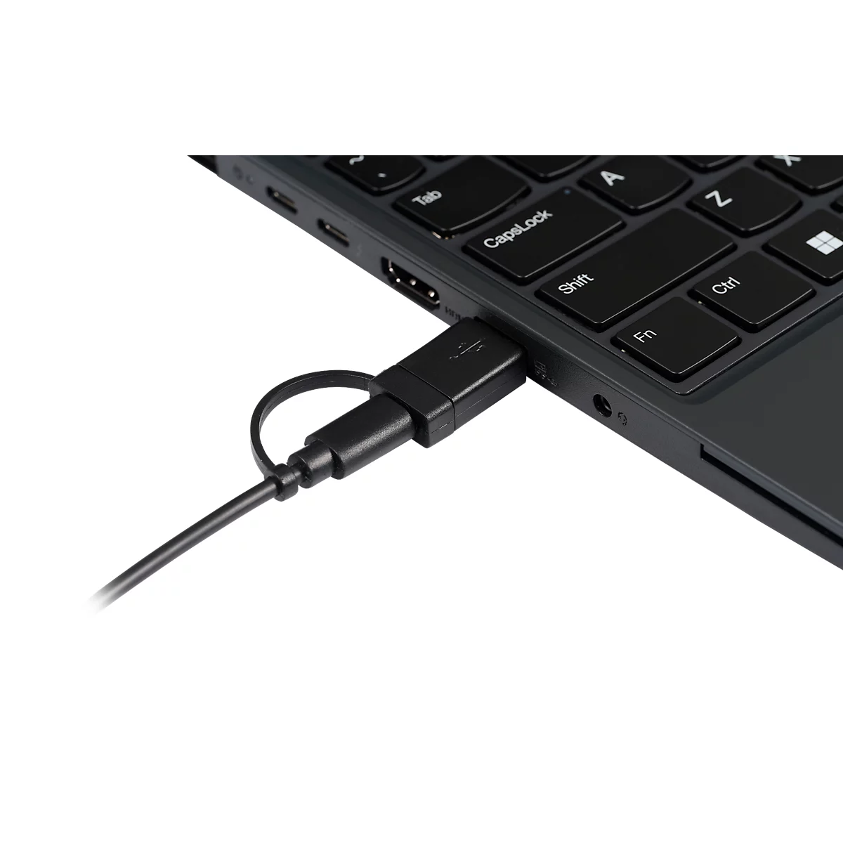 Tastatur BakkerElkhuizen UltraBoard 960 V2, QWERTZ, mit Nummernblock, USB-C, ergonomisch, kompakt & augenschonend, L 146 x B 363 x H 19 mm, grau
