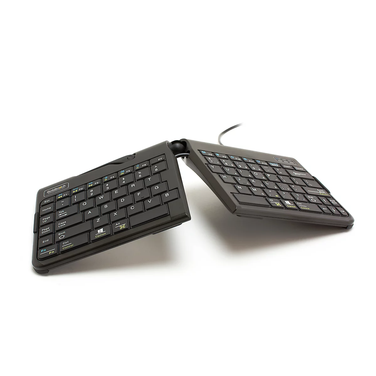 Tastatur Goldtouch Travel Go 2, QWERTZ, stufenlos verstellbar