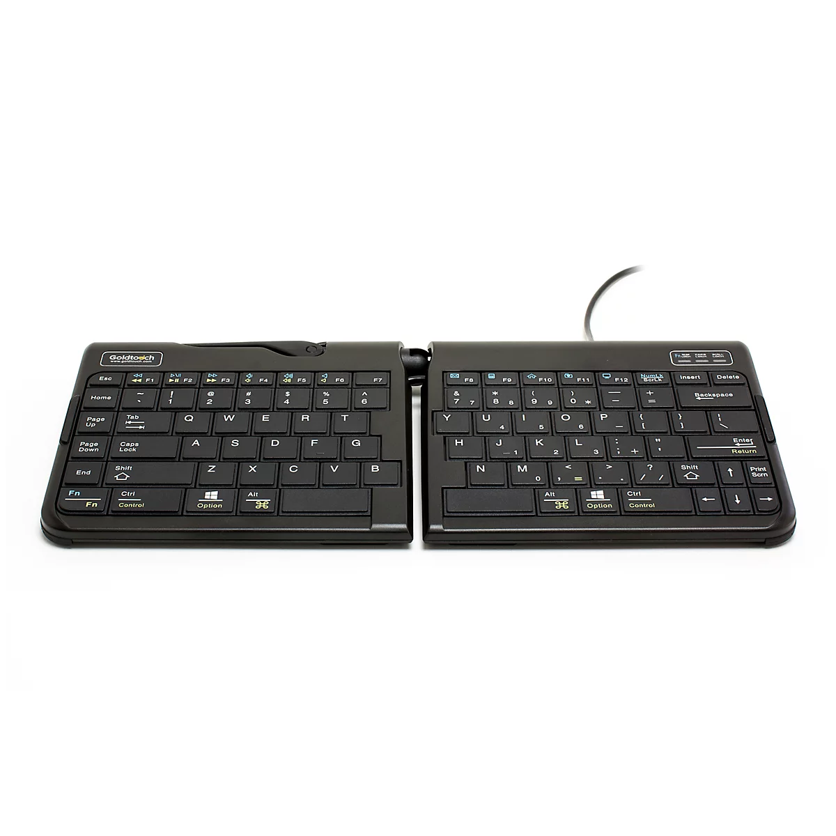 Tastatur Goldtouch Travel Go 2, QWERTZ, stufenlos verstellbar
