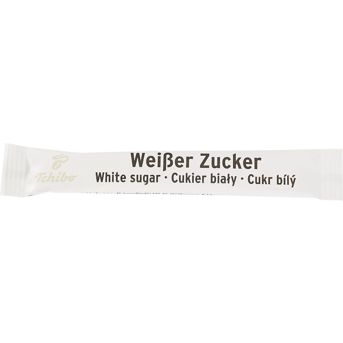 Tchibo suikersticks, witte suiker, 1000 stuks van 4 g elk