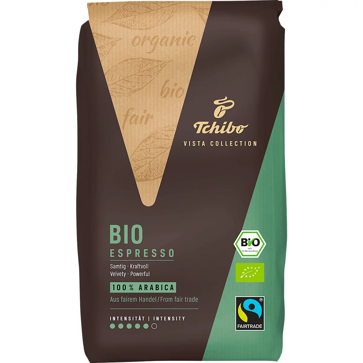 Tchibo Vista Collection Bio Espresso, 1 kg, ganze Bohnen 