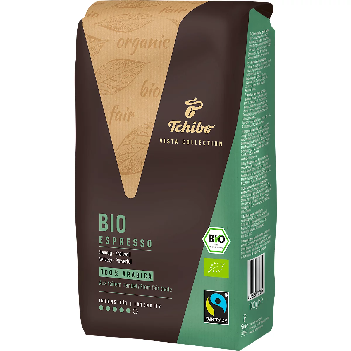 Tchibo Vista Collection Bio Espresso, 1 kg, ganze Bohnen 