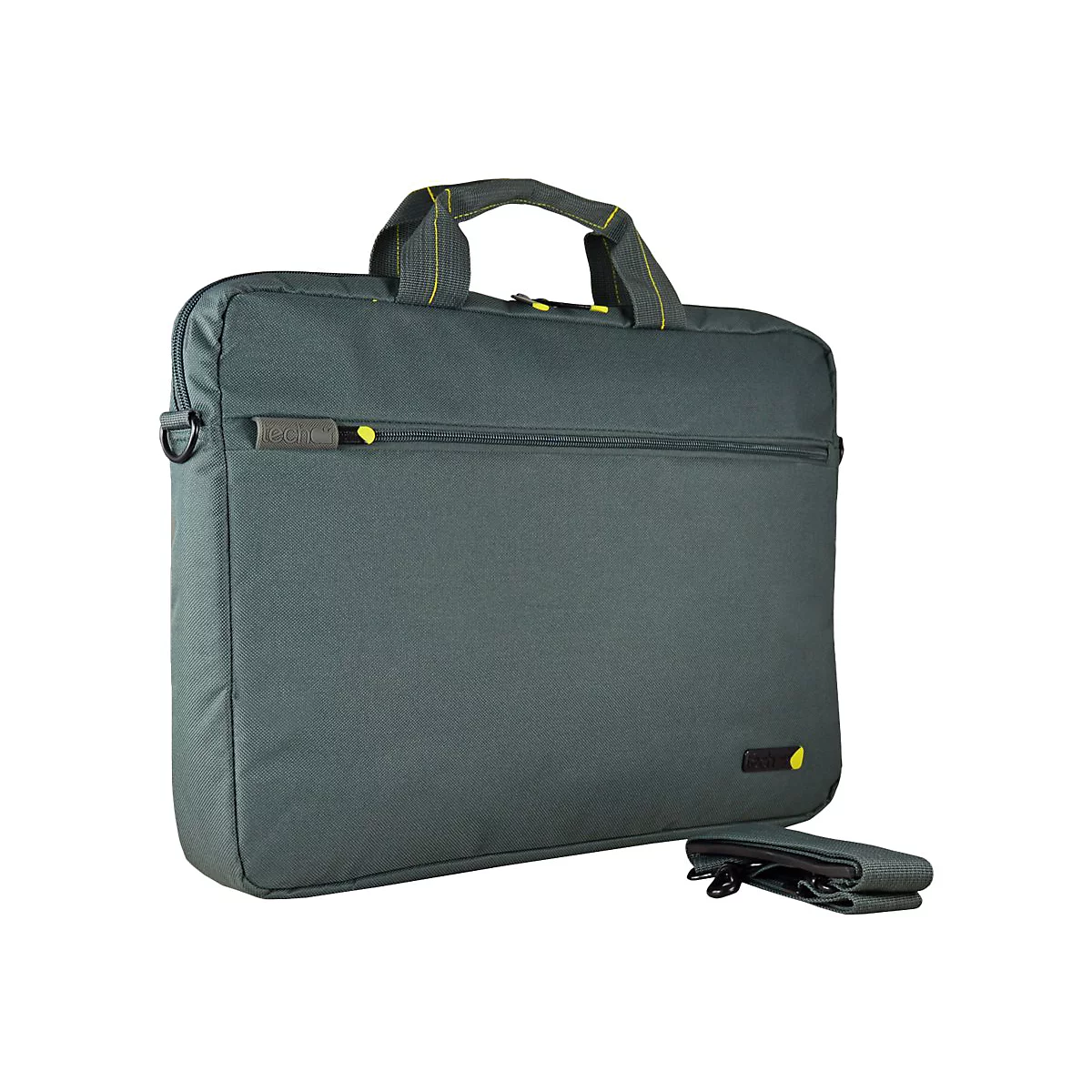techair - Notebook-Schultertasche - 43.9 cm (17.3') - Grau