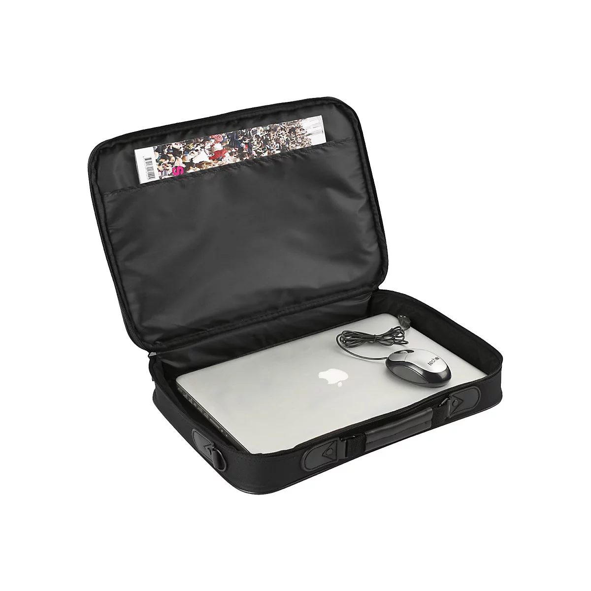 techair TABUN33MV4 - Notebook-Tasche - 43.9 cm (17.3') - Schwarz - mit optische USB-Maus