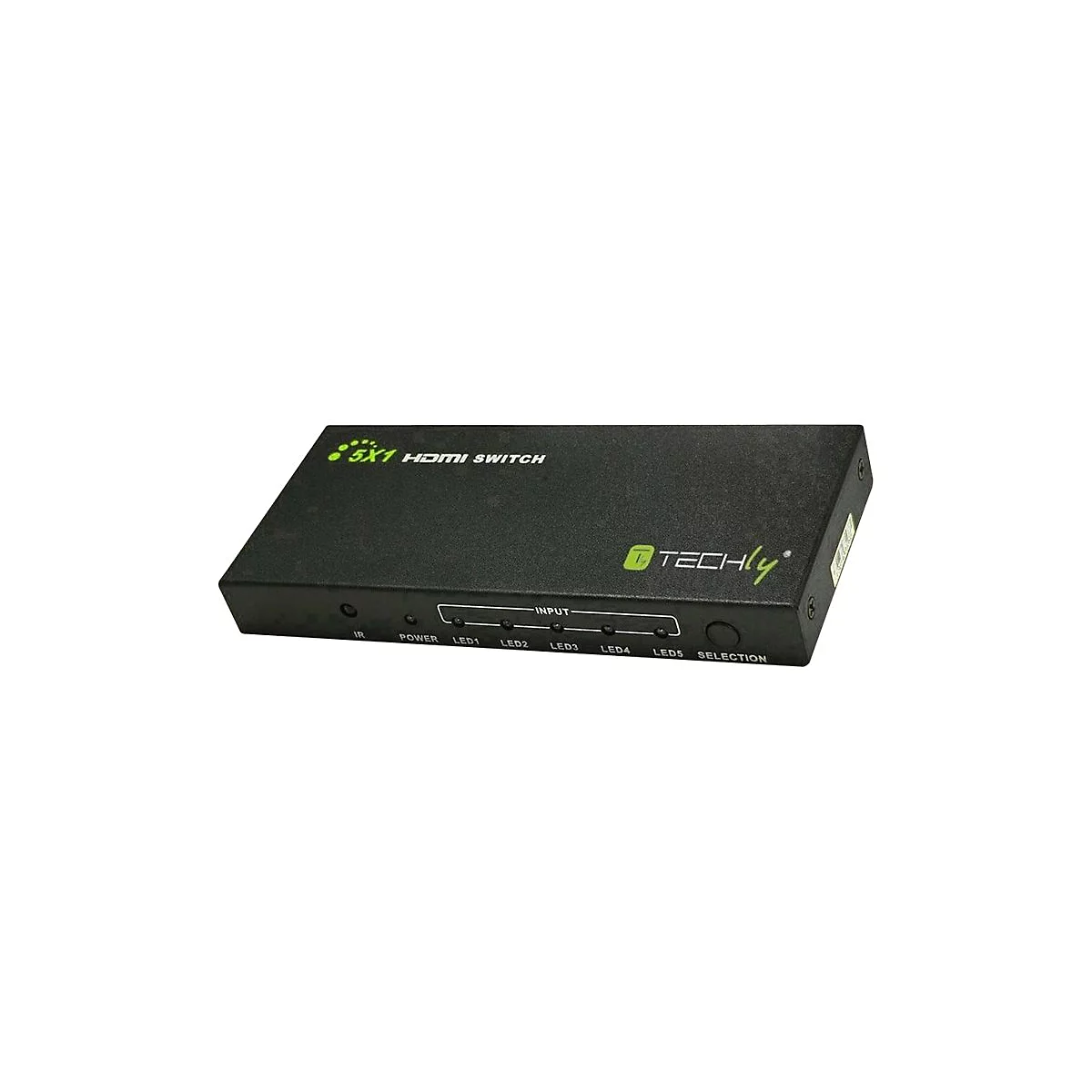 TECHly 5 IN 1 OUT HDMI Switch with Remote Control, 4Kx2K, 3D - Video/Audio-Schalter - 5 Anschlüsse