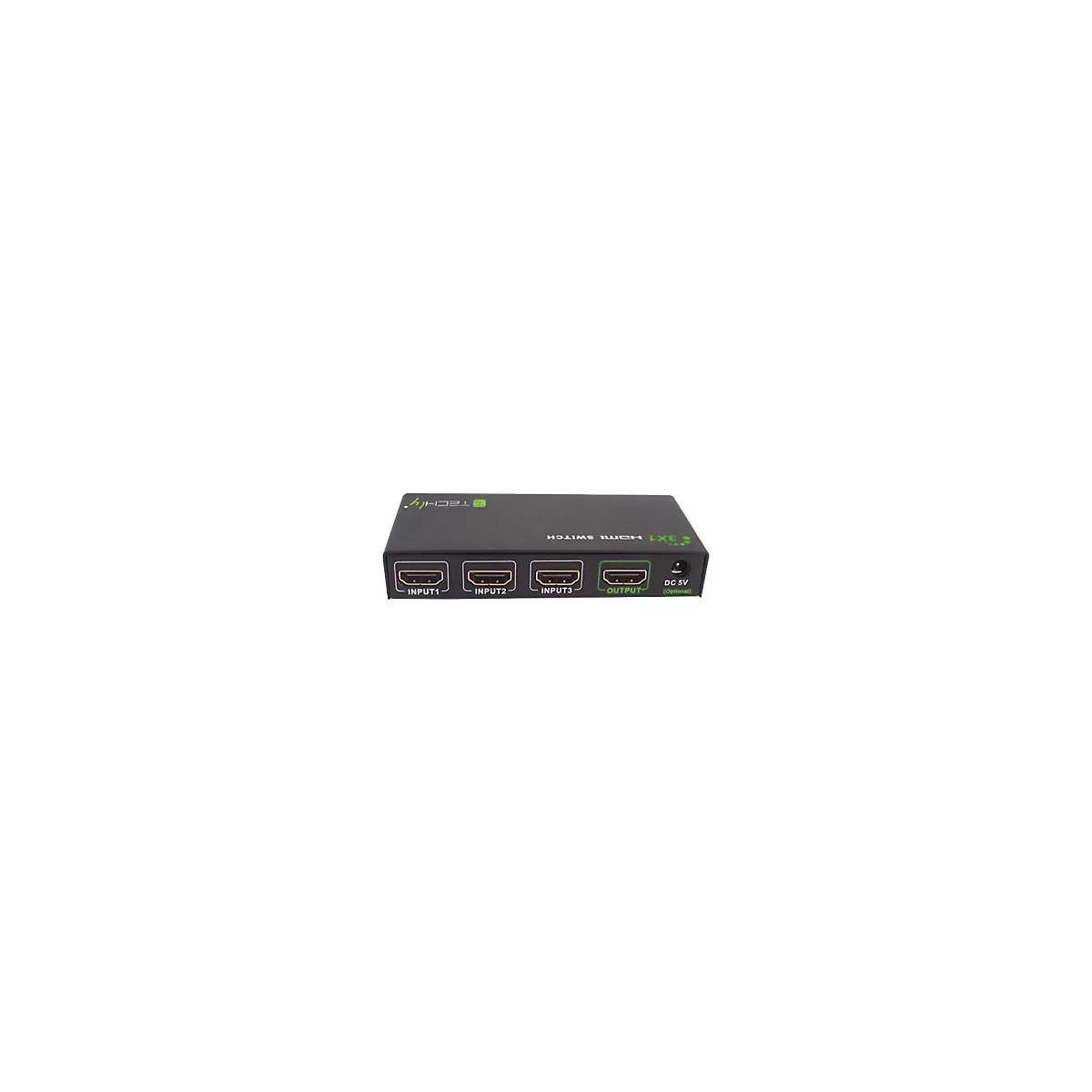 TECHly HDMI 3 IN 1 OUT with Remote Control, 4Kx2K, 3D - Video/Audio-Schalter - 3 Anschlüsse