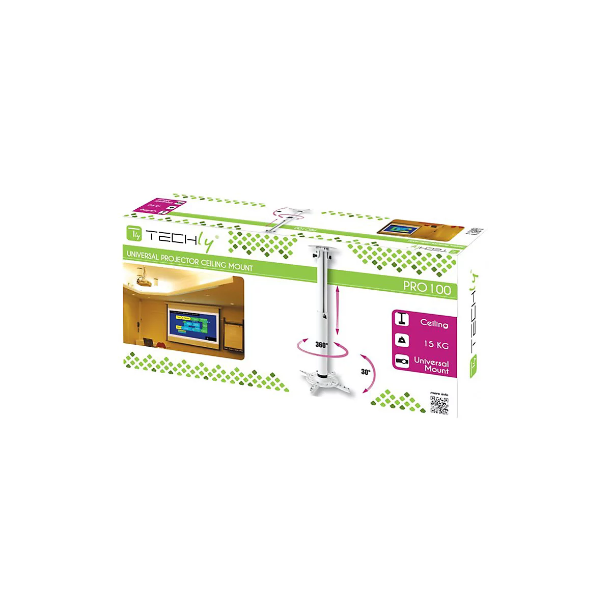 TECHly - Klammer - für Projektor - weiß