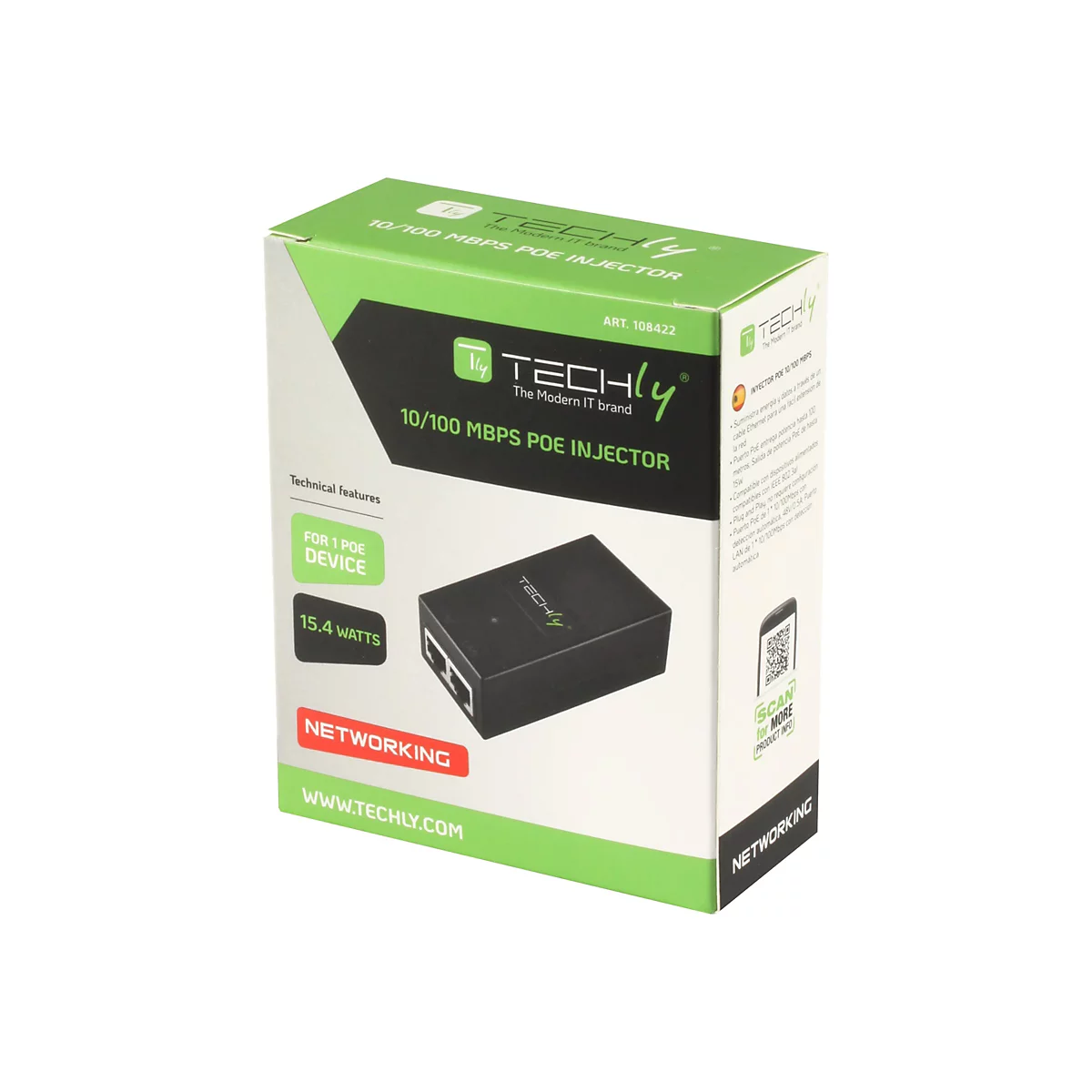 TECHly - Power Injector - 15 Watt