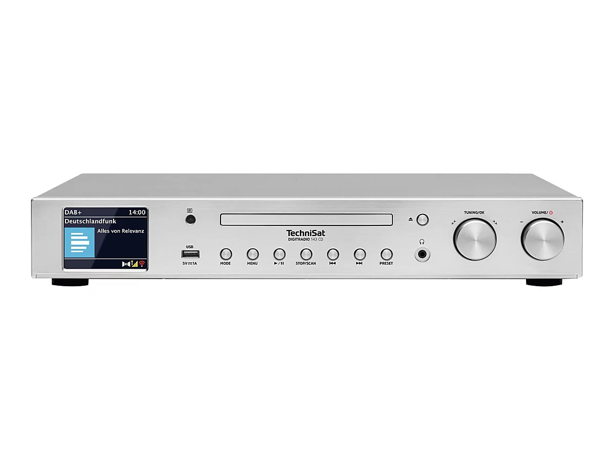 TechniSat DigitRadio 143 CD - Audiosystem - Silber