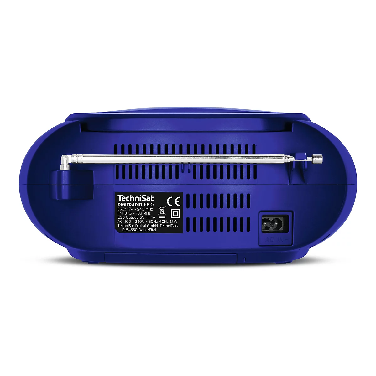 TechniSat DigitRadio 1990 - Audiosystem - 2 x 1.5 Watt - Blau