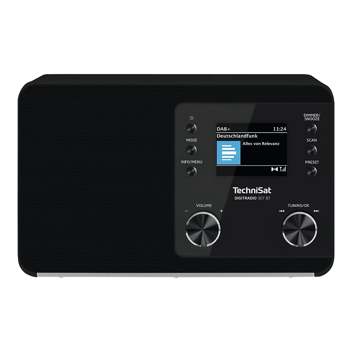 TechniSat DigitRadio 307 BT - DAB-Radio - 5 Watt (Gesamt) - Schwarz