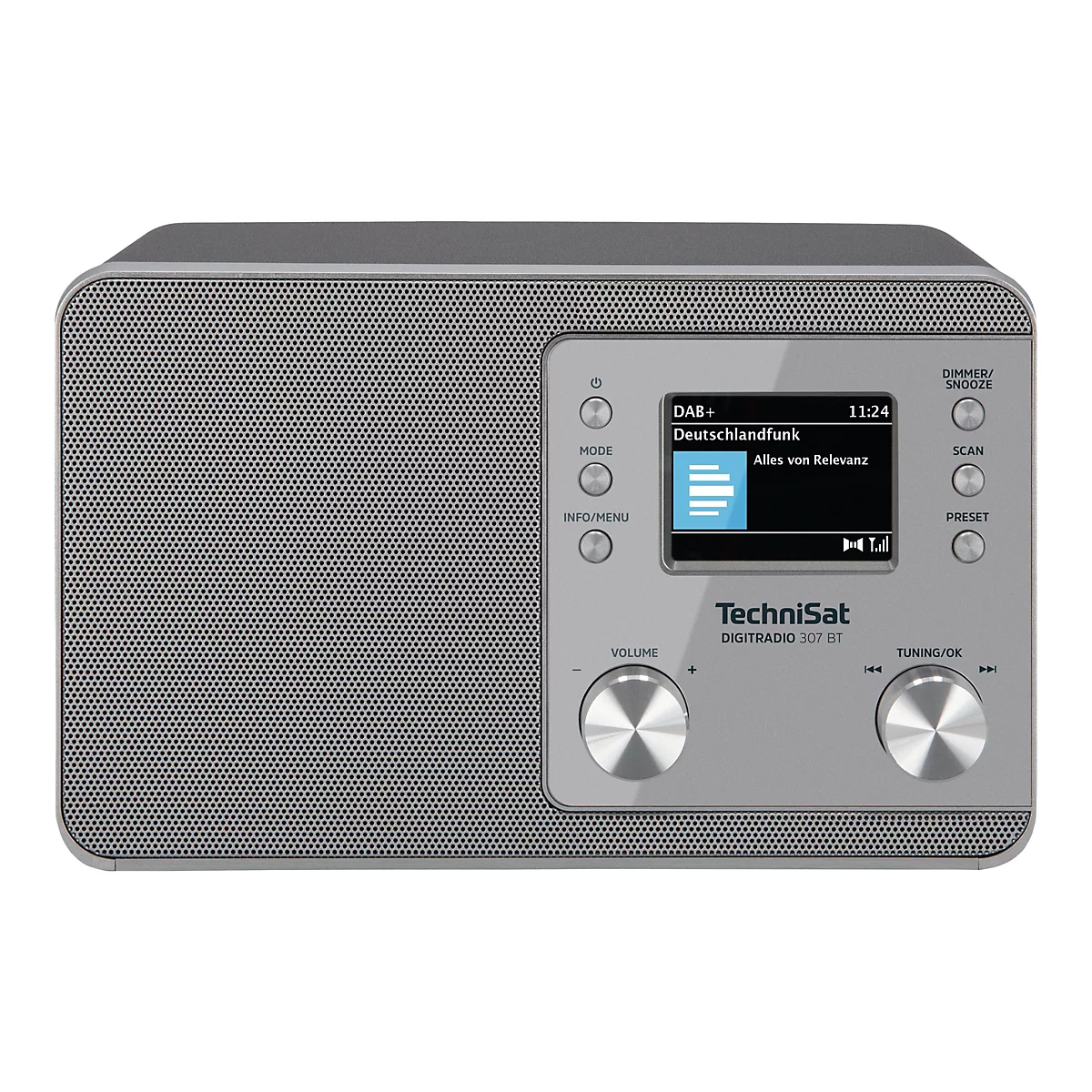 TechniSat DigitRadio 307 BT - DAB-Radio - 5 Watt (Gesamt) - Silber