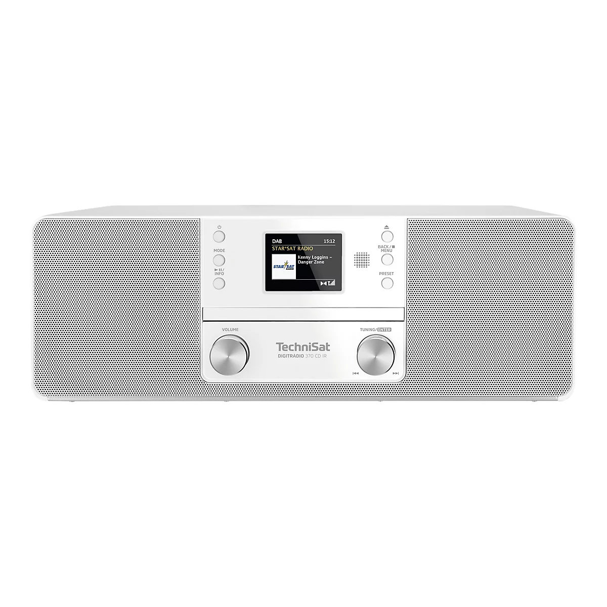 TechniSat DigitRadio 370 CD IR - Audiosystem - 2 x 5 Watt - weiß