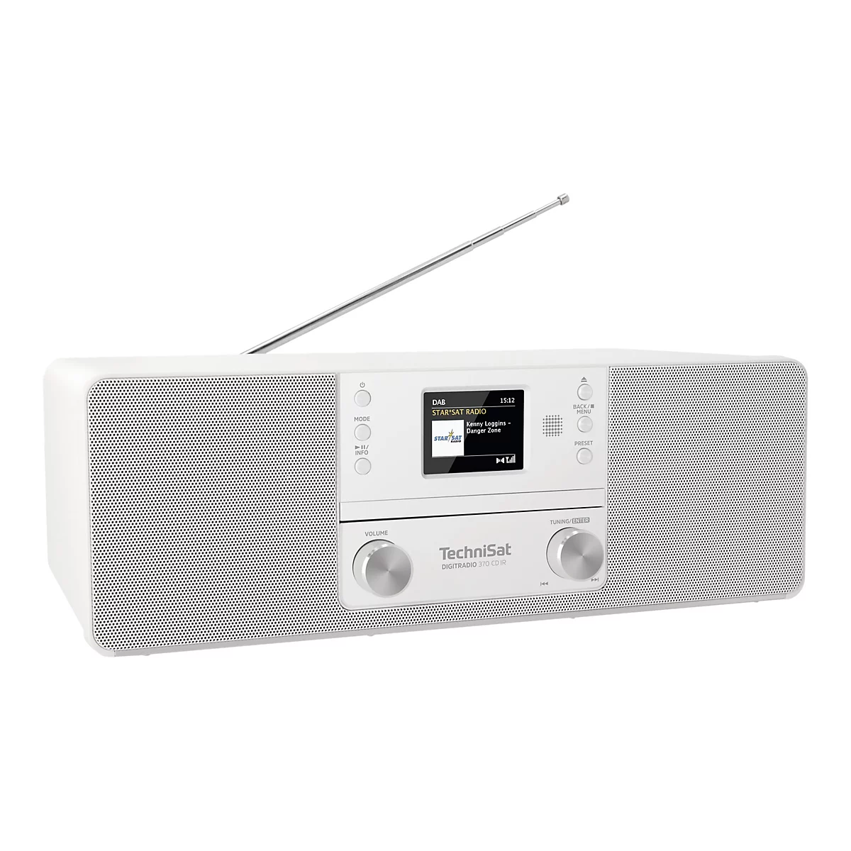 TechniSat DigitRadio 370 CD IR - Audiosystem - 2 x 5 Watt - weiß