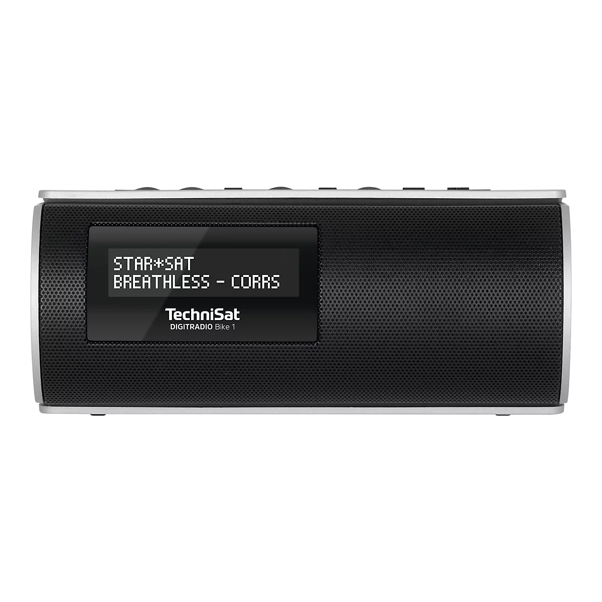 TechniSat DigitRadio Bike 1 - Tragbares DAB-Radio - 5 Watt - Schwarz, Silber