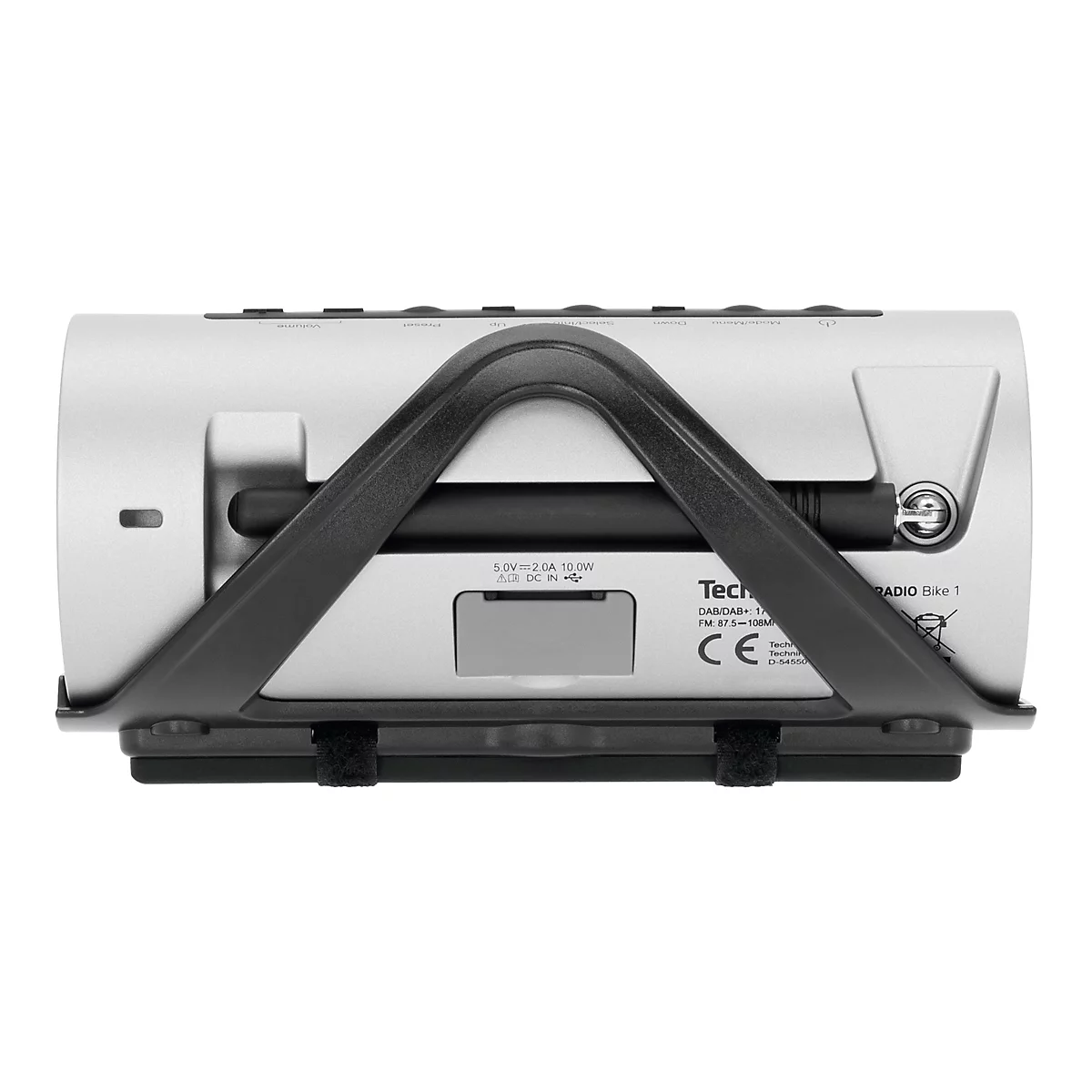 TechniSat DigitRadio Bike 1 - Tragbares DAB-Radio - 5 Watt - Schwarz, Silber