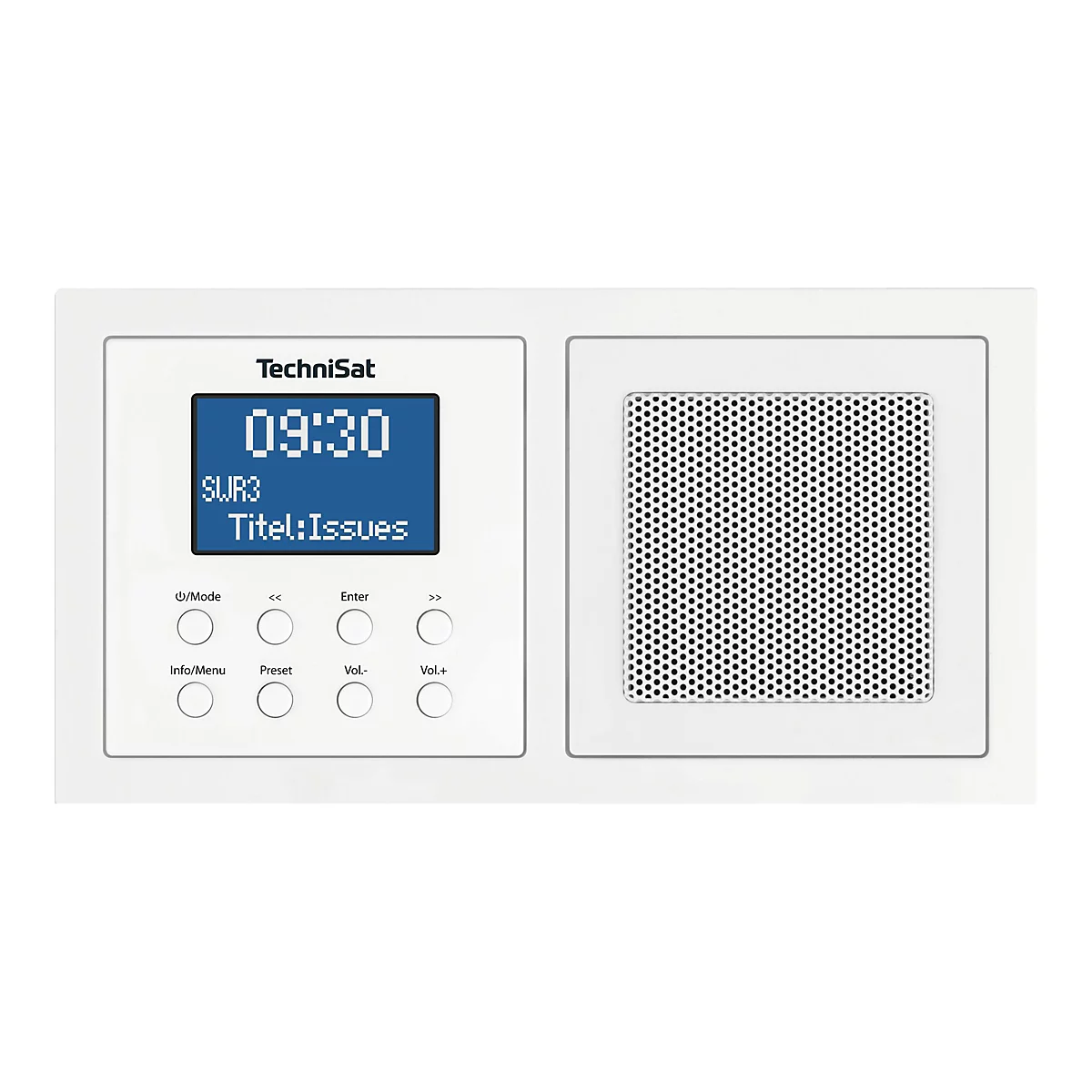 TechniSat DigitRadio UP 1 - DAB-Radio - 1 x 2 Watt - weiß