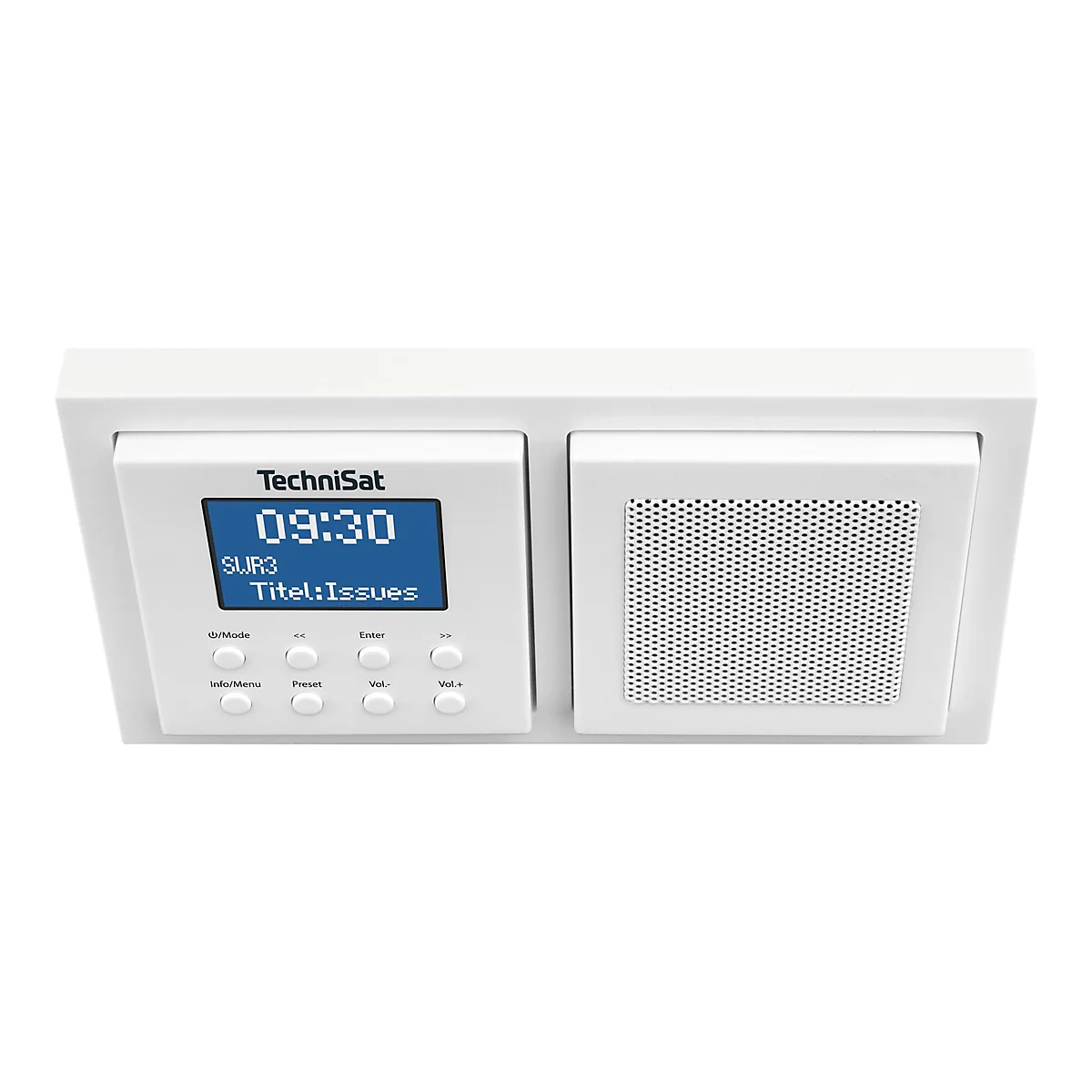 TechniSat DigitRadio UP 1 - DAB-Radio - 1 x 2 Watt - weiß