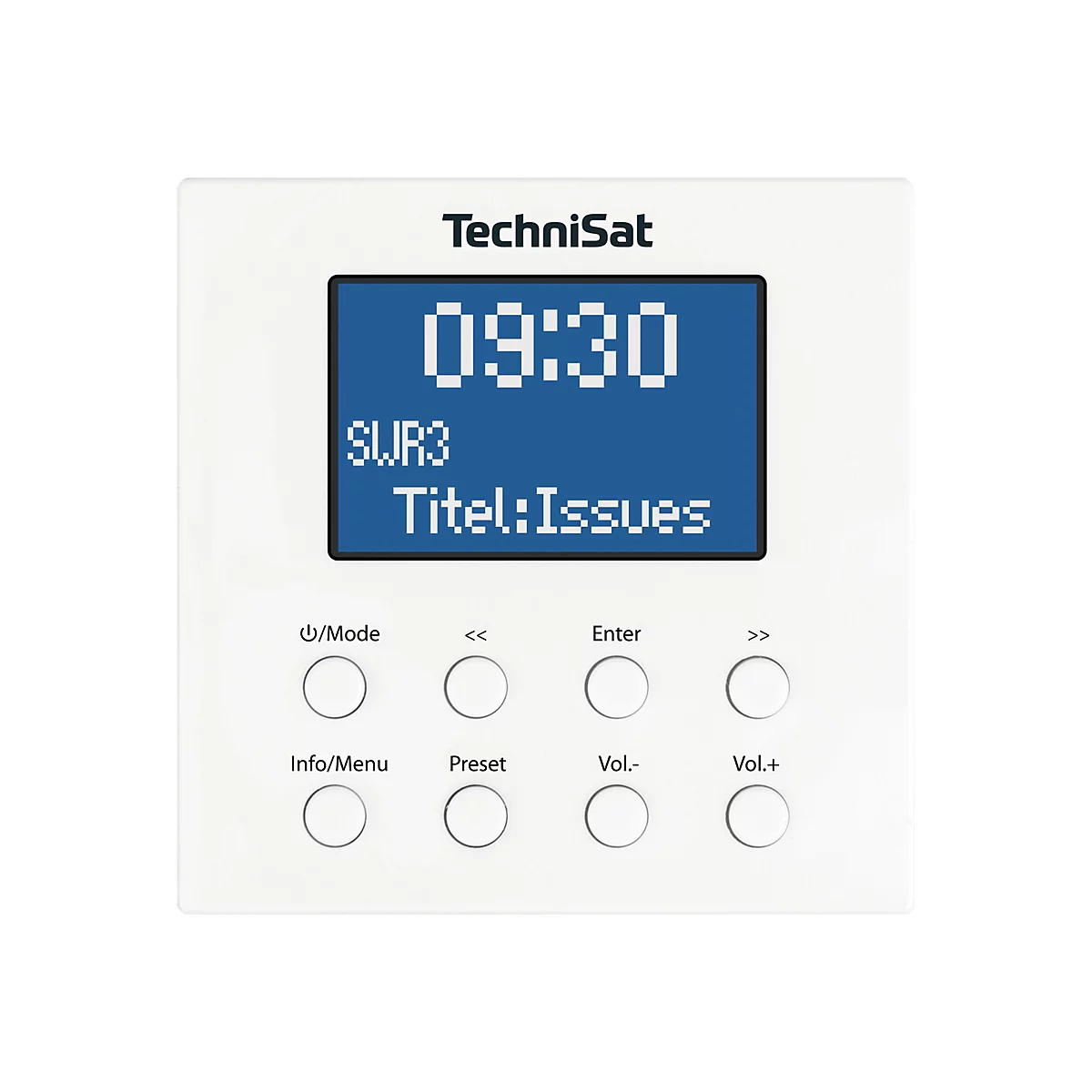 TechniSat DigitRadio UP 1 - DAB-Radio - 1 x 2 Watt - weiß