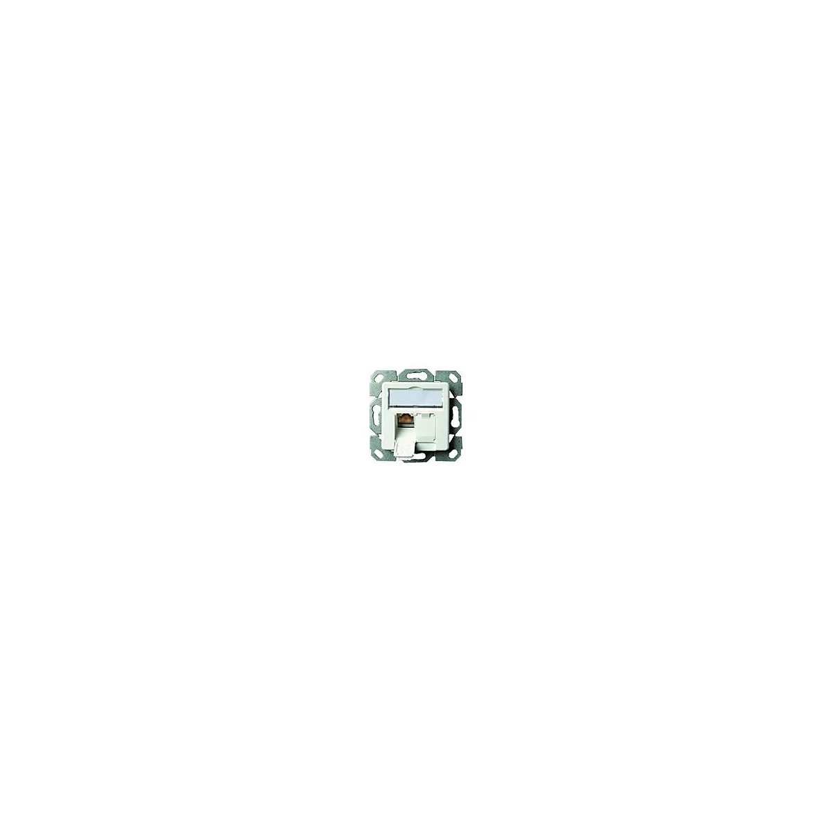 Telegärtner AMJ45 8/8 K UP/50 Cat.6A - Kabelkanal-Anschlussdose - CAT 6a - STP - RJ-45 X 2 - Alpine White