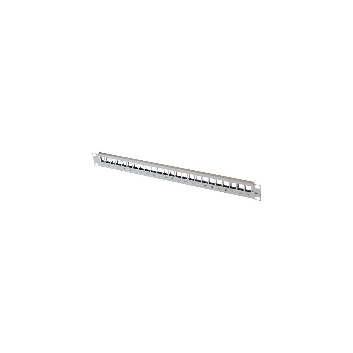 Telegärtner - Frontabdeckung - Grau, RAL 7035 - 1U - 48.3 cm (19') - 24 Ports