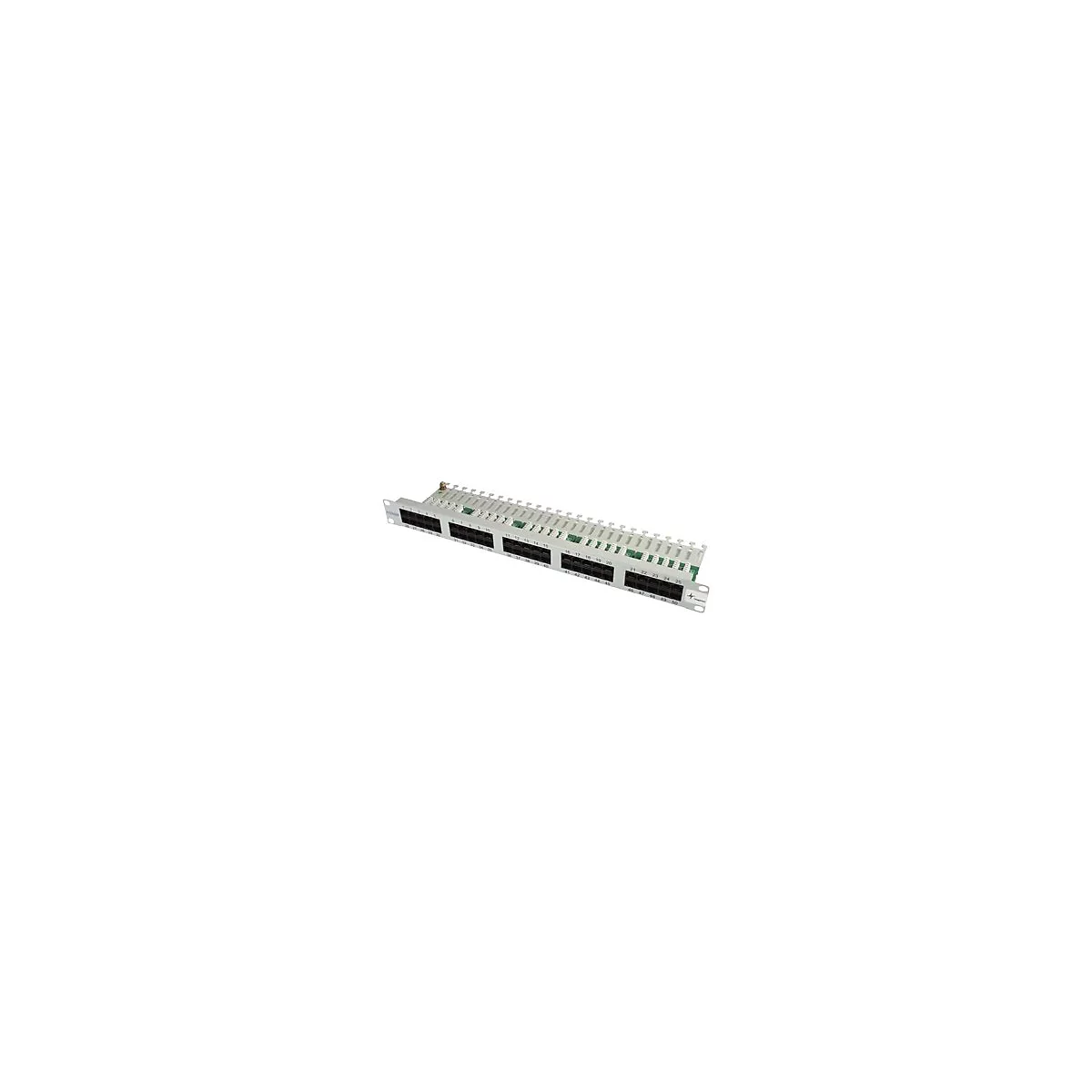 Telegärtner ISDN/Telephone Patch Panel MPPI50-H - Patch Panel - UTP - RJ-45 X 50 - Hellgrau, RAL 7035 - 1U