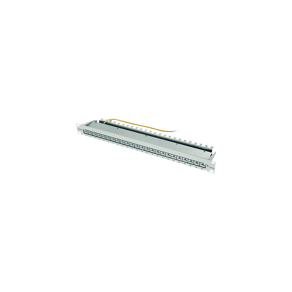 Telegärtner MPP24-HS K - Patch Panel - CAT 6a - STP - RJ-45 X 24 - Hellgrau, RAL 7035
