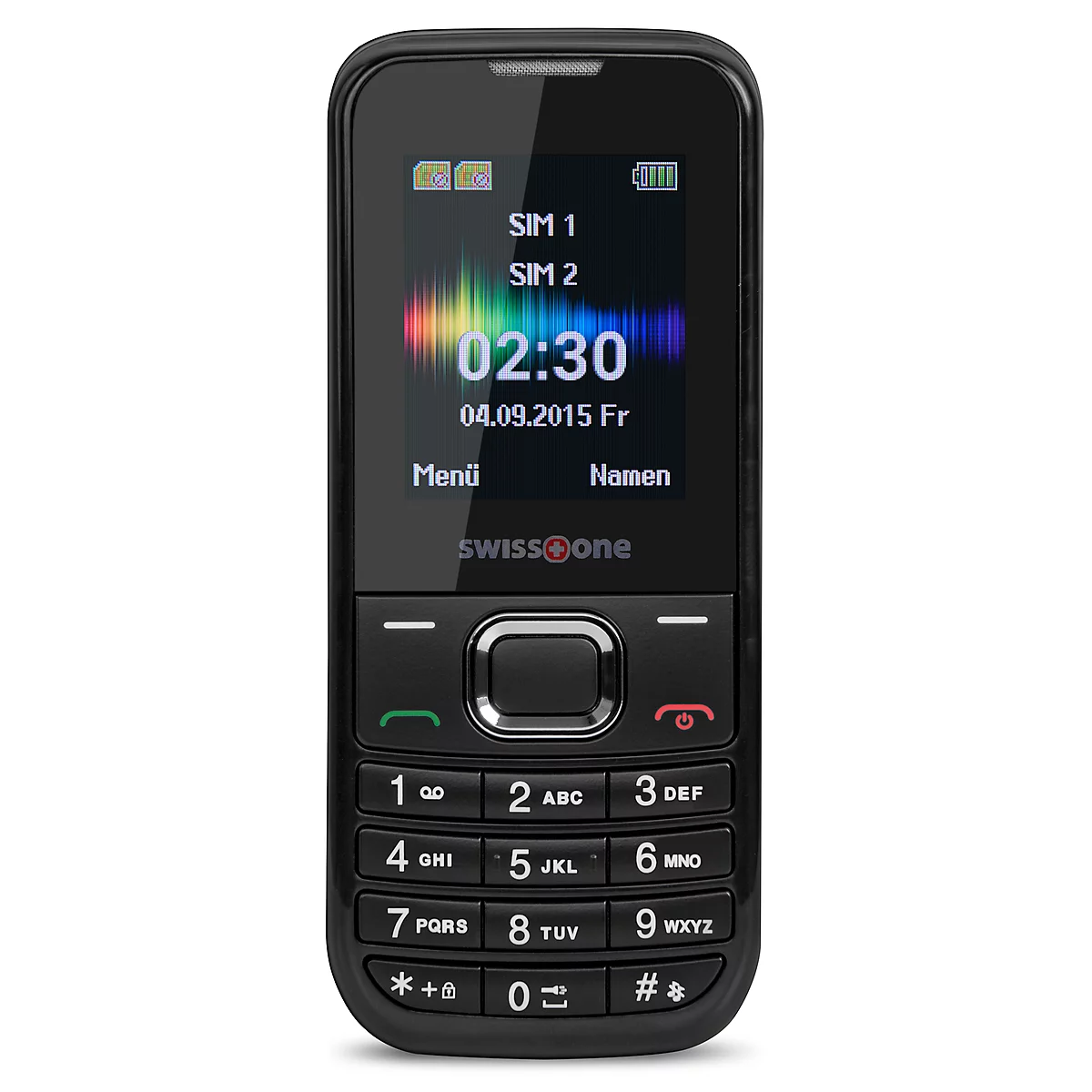 Téléphone mobile SC 230 Swisstone, téléphone mobile GSM, fonction double SIM