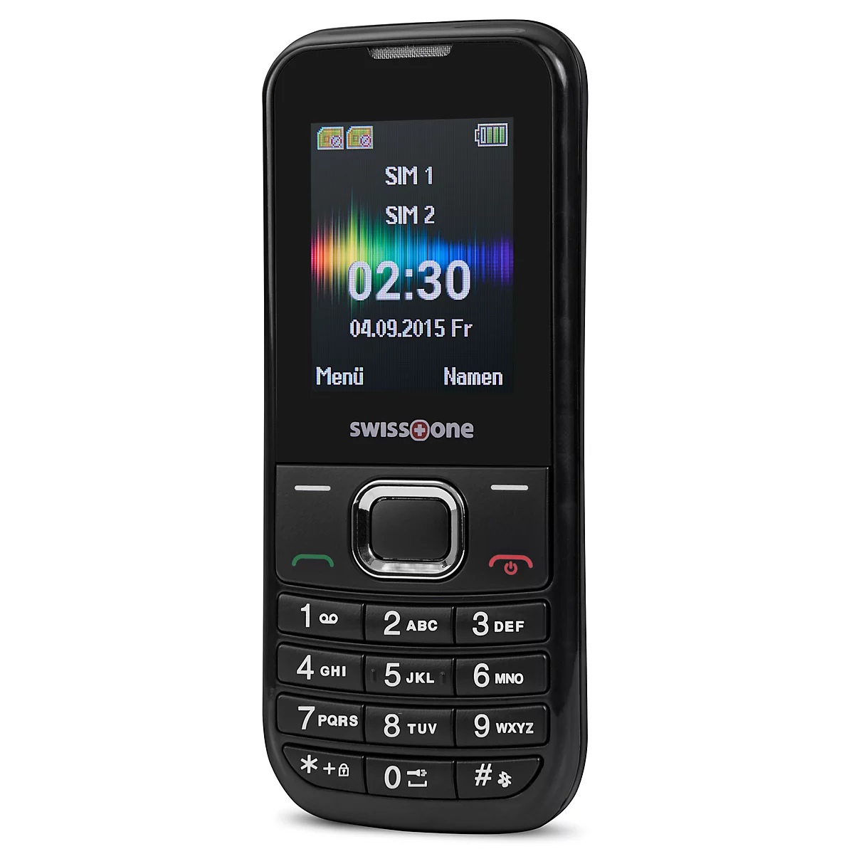 Téléphone mobile SC 230 Swisstone, téléphone mobile GSM, fonction double SIM
