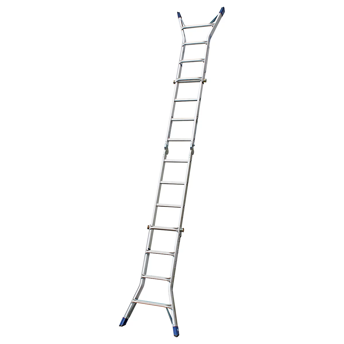Telescopische ladder met scharnieren, 4 x 4 sporten