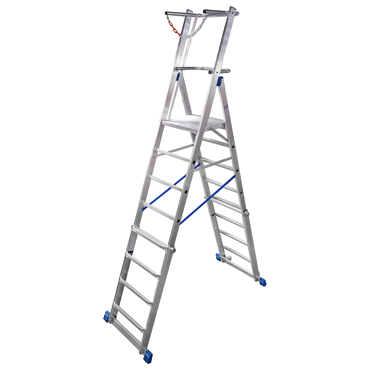 Telescopische platformladder Krause, 8-10 sporten
