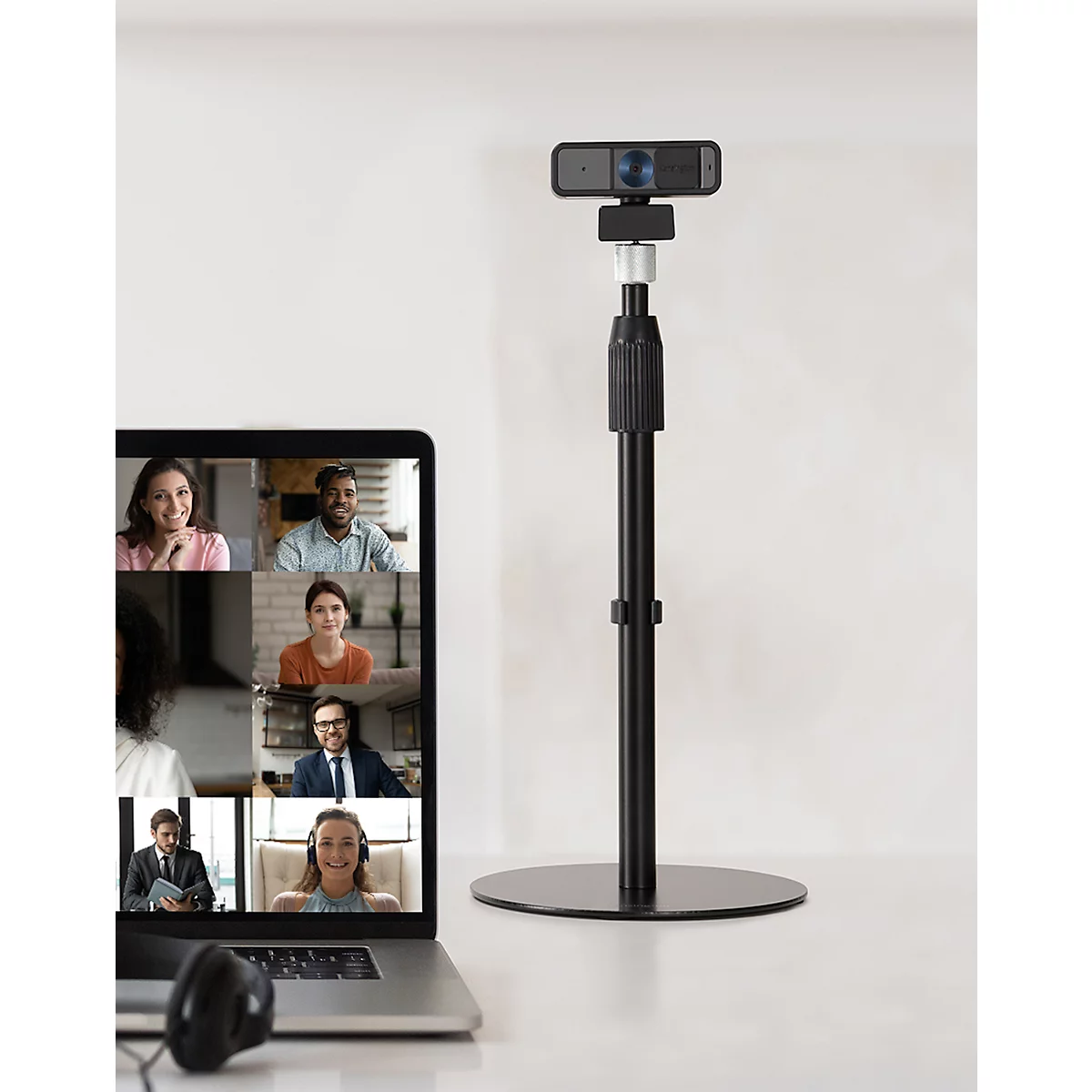 Teleskop-Stativ Kensington A1010, für Mikrofone/Webcams/Beleuchtungssysteme, höhenverstellbar, schwarz