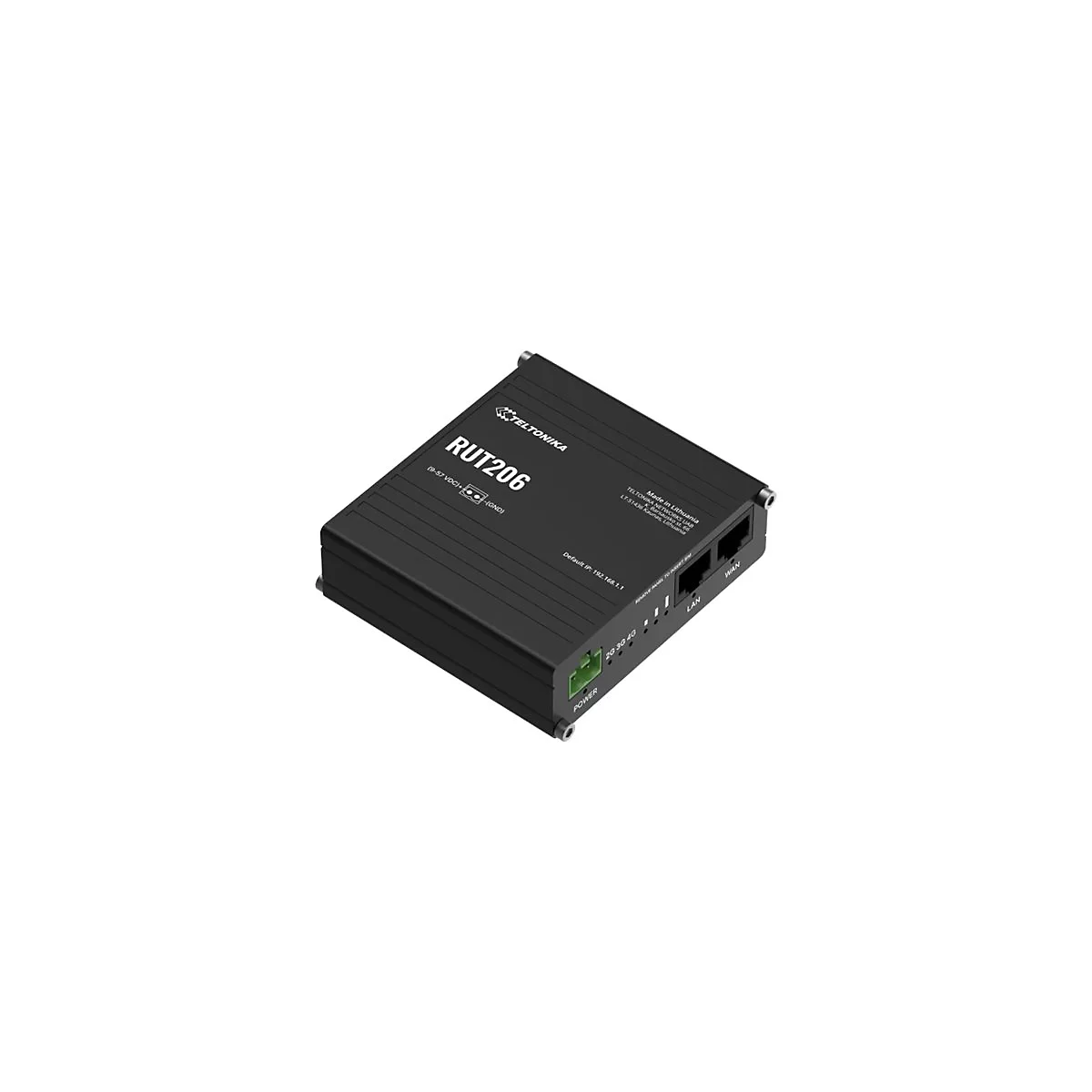 Teltonika RUT206 - Wireless Router - WWAN 2,4 GHz - 3G, 4G, 2G - an DIN-Schiene montierbar, wandmontierbar, oberflächenmontierbar