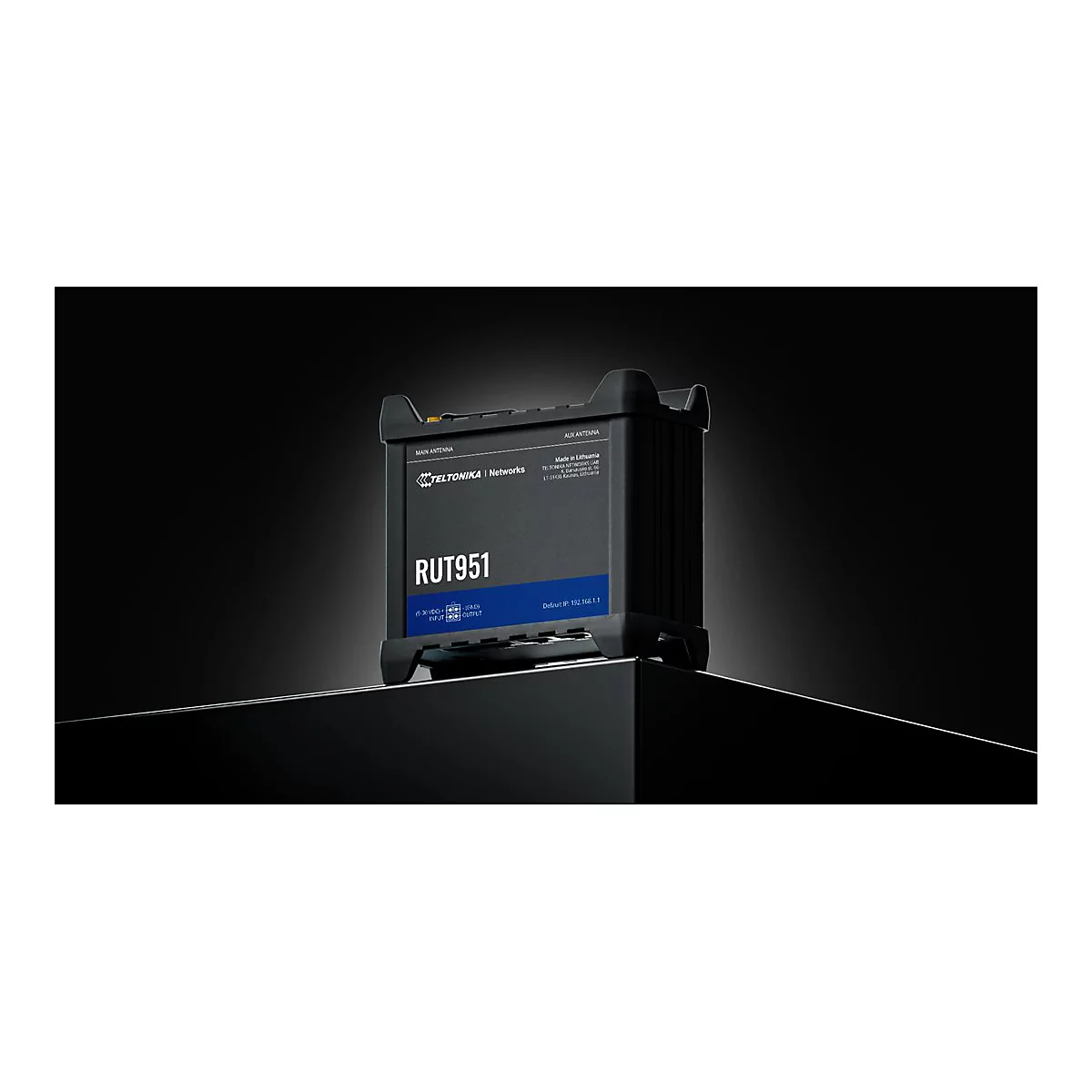 Teltonika RUT951 - Wireless Router - WWAN 3-Port-Switch 2,4 GHz - 3G, 4G - an DIN-Schiene montierbar, oberflächenmontierbar