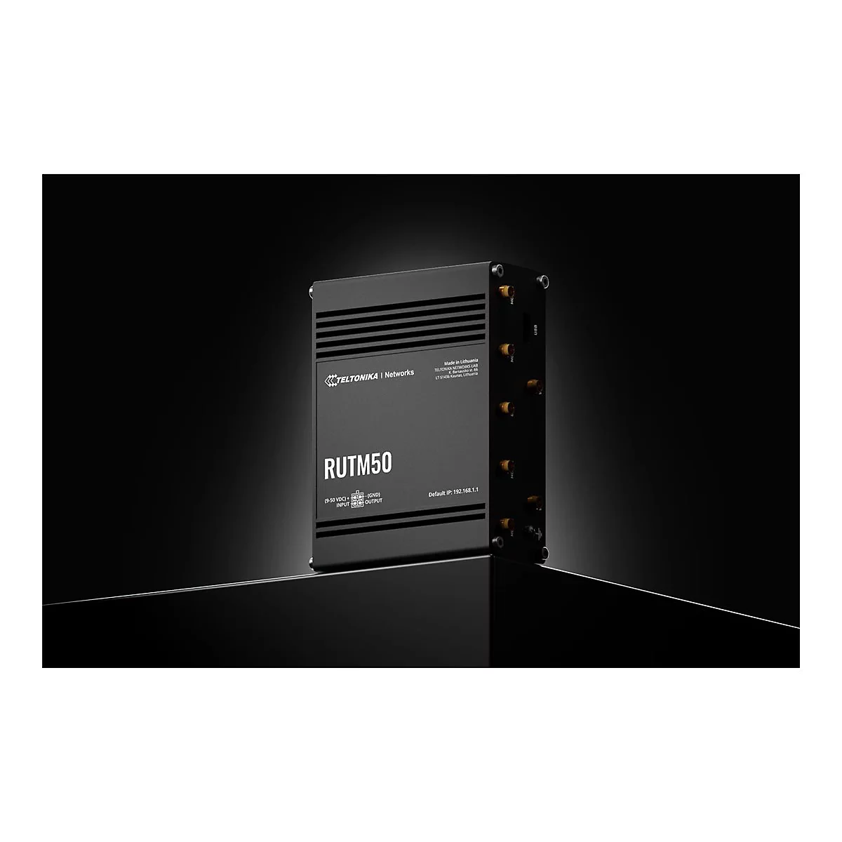Teltonika RUTM50 - Wireless Router 4-Port-Switch - 1GbE, PPP - Wi-Fi 5 - Dual-Band - an DIN-Schiene montierbar, oberflächenmontierbar
