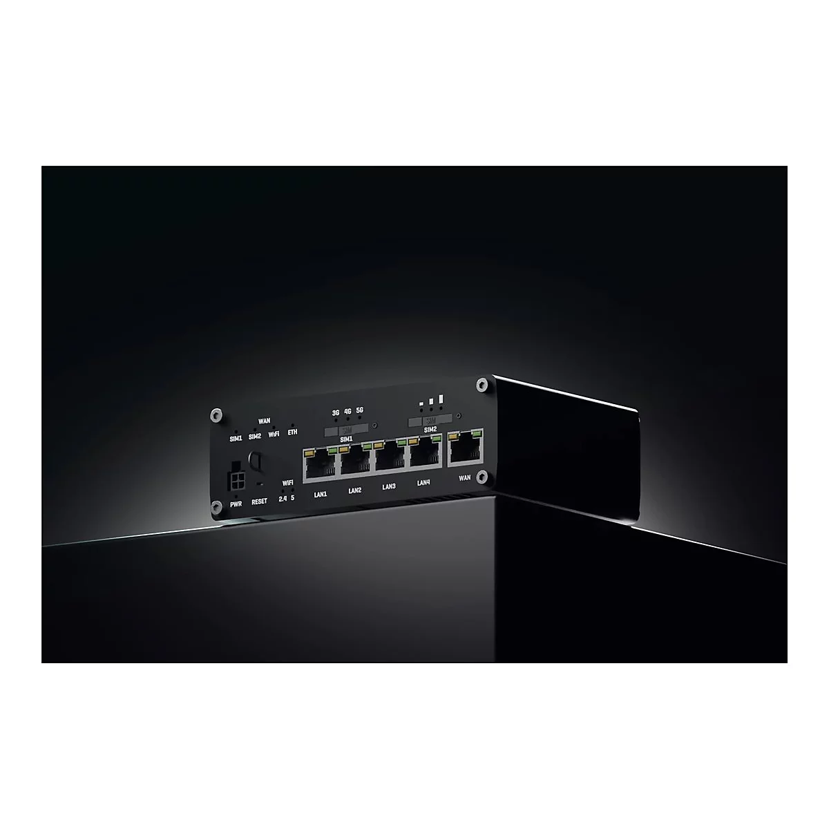 Teltonika RUTM50 - Wireless Router 4-Port-Switch - 1GbE, PPP - Wi-Fi 5 - Dual-Band - an DIN-Schiene montierbar, oberflächenmontierbar