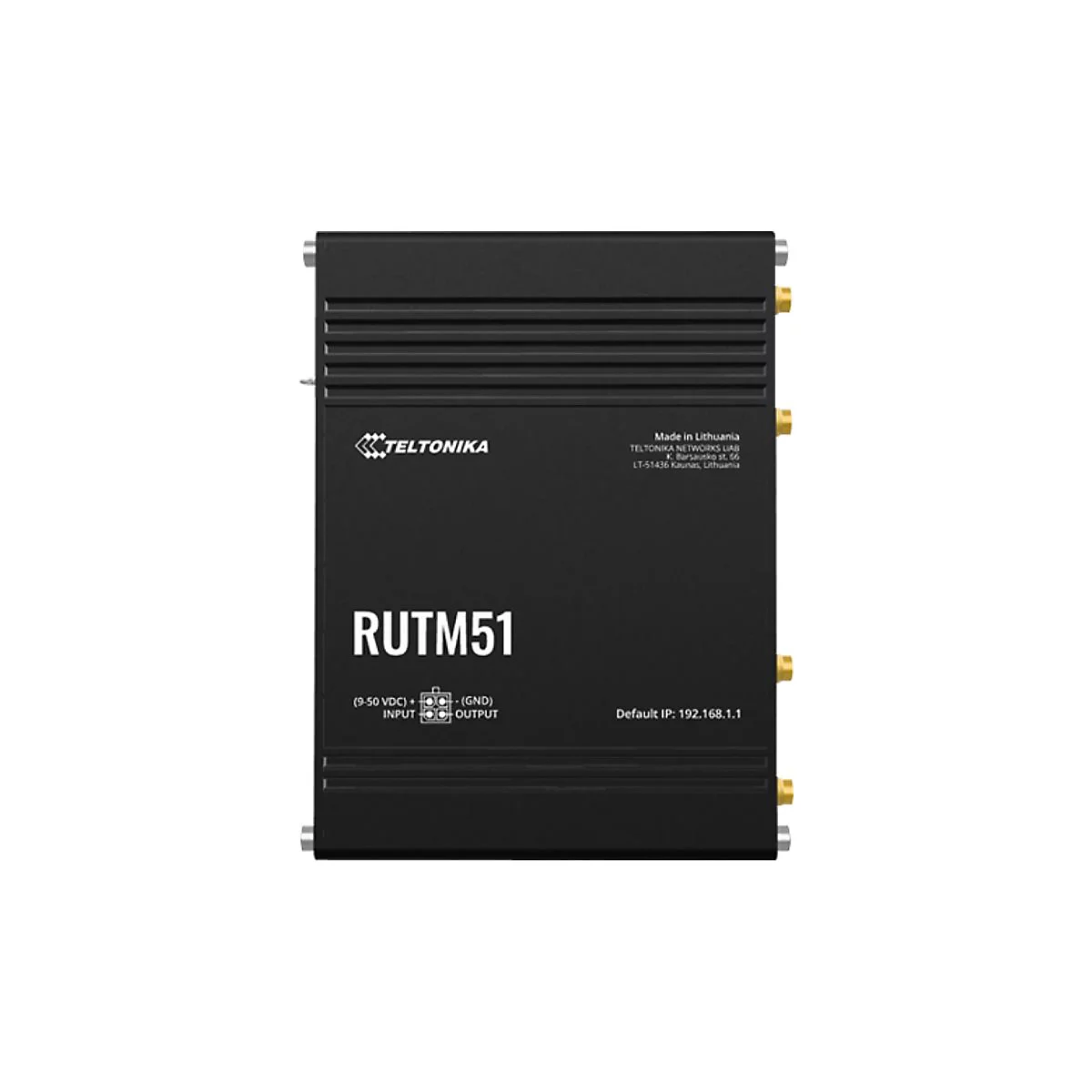 Teltonika RUTM51 - Wireless Router - WWAN 4-Port-Switch - 1GbE - Wi-Fi 5 - Dual-Band
