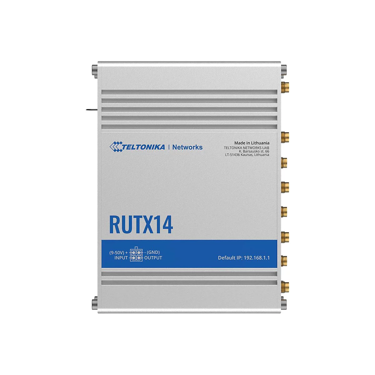 Teltonika RUTX14 - Wireless Router - WWAN 5-Port-Switch - 1GbE - Wi-Fi 5 - Dual-Band