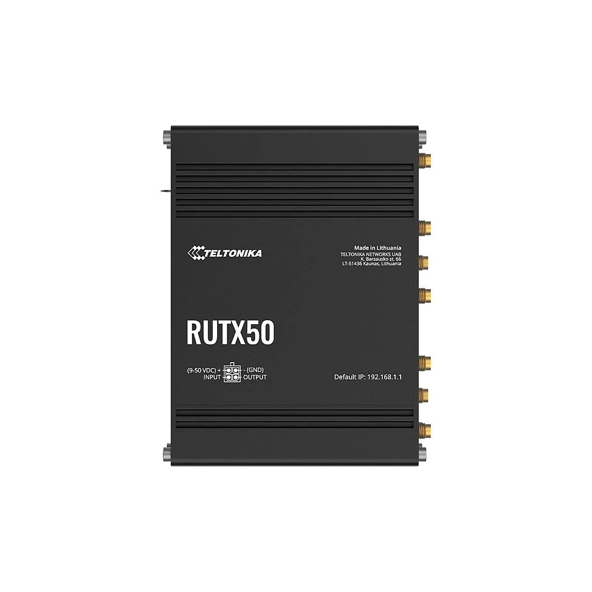 Teltonika RUTX50 - Wireless Router - WWAN 4-Port-Switch - 1GbE, DNP3 - Wi-Fi 5 - 2,4 GHz