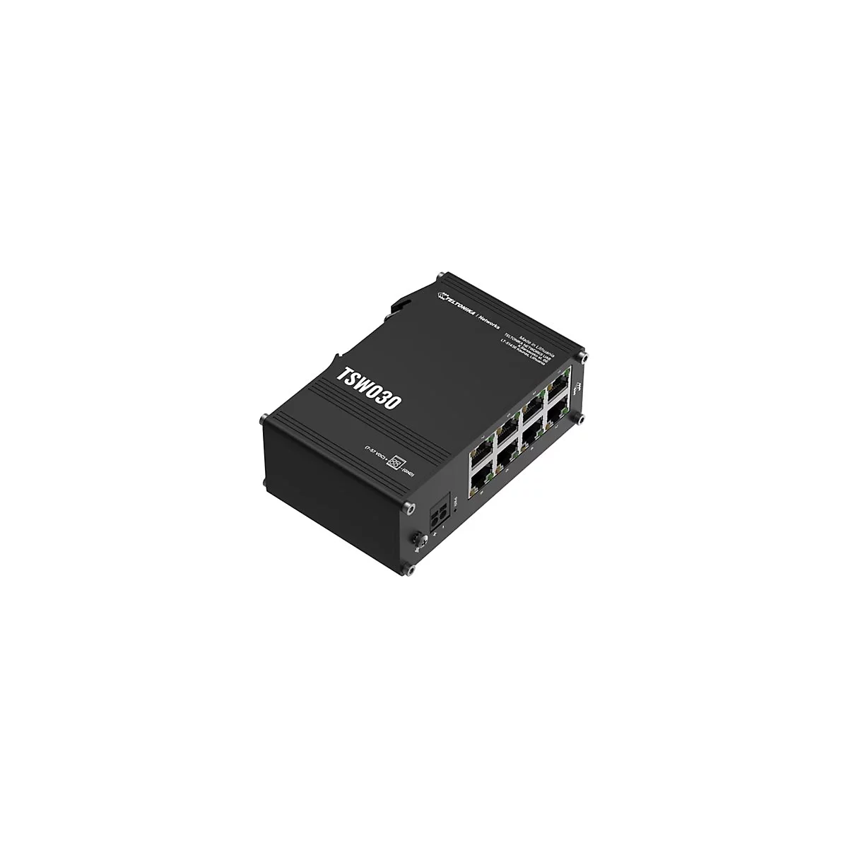 Teltonika TSW030 - Switch - unmanaged - 8 x 10/100 - an DIN-Schiene montierbar