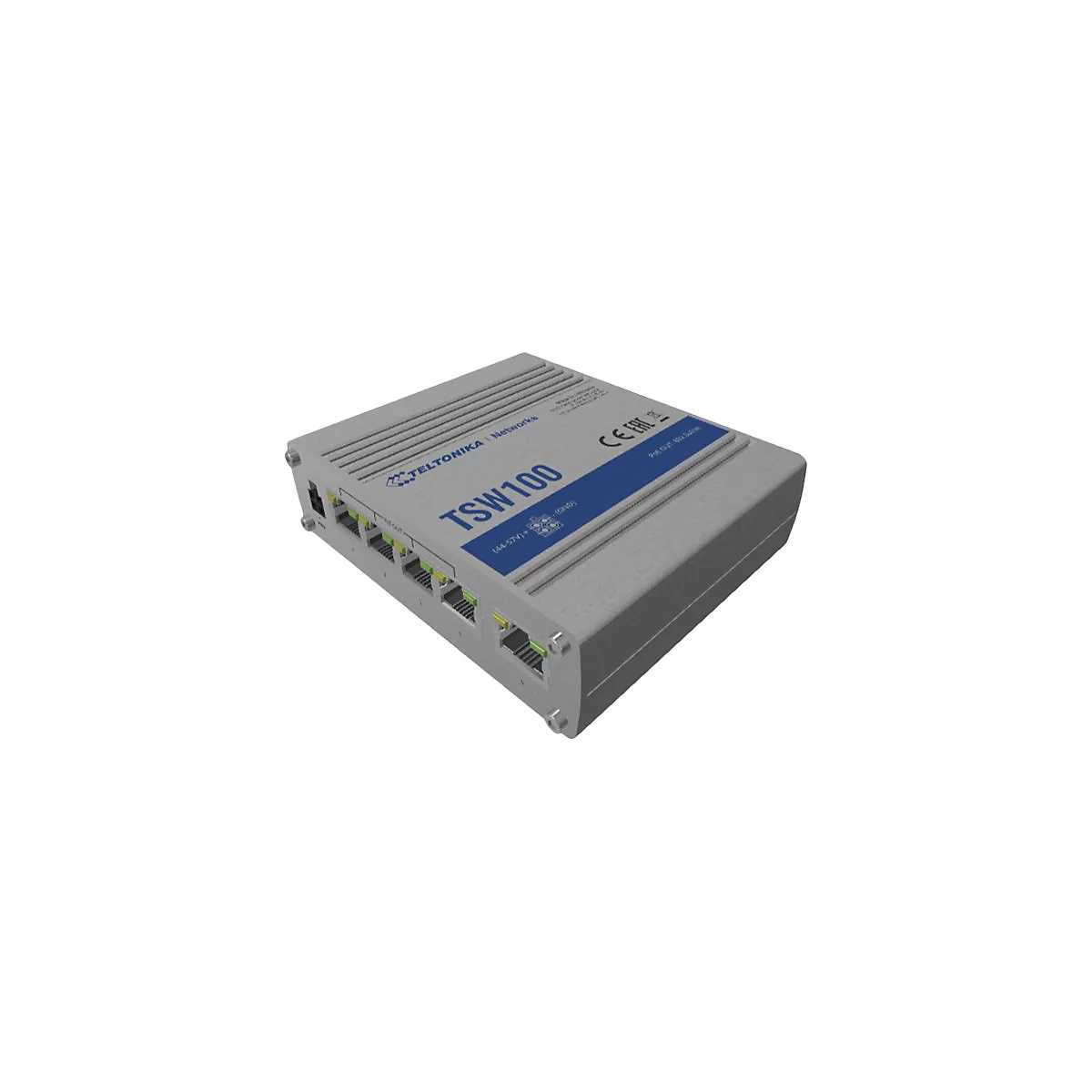 Teltonika TSW100 - Switch - unmanaged - 5 x 10/100/1000 (1 PoE) - Desktop - PoE (120 W)