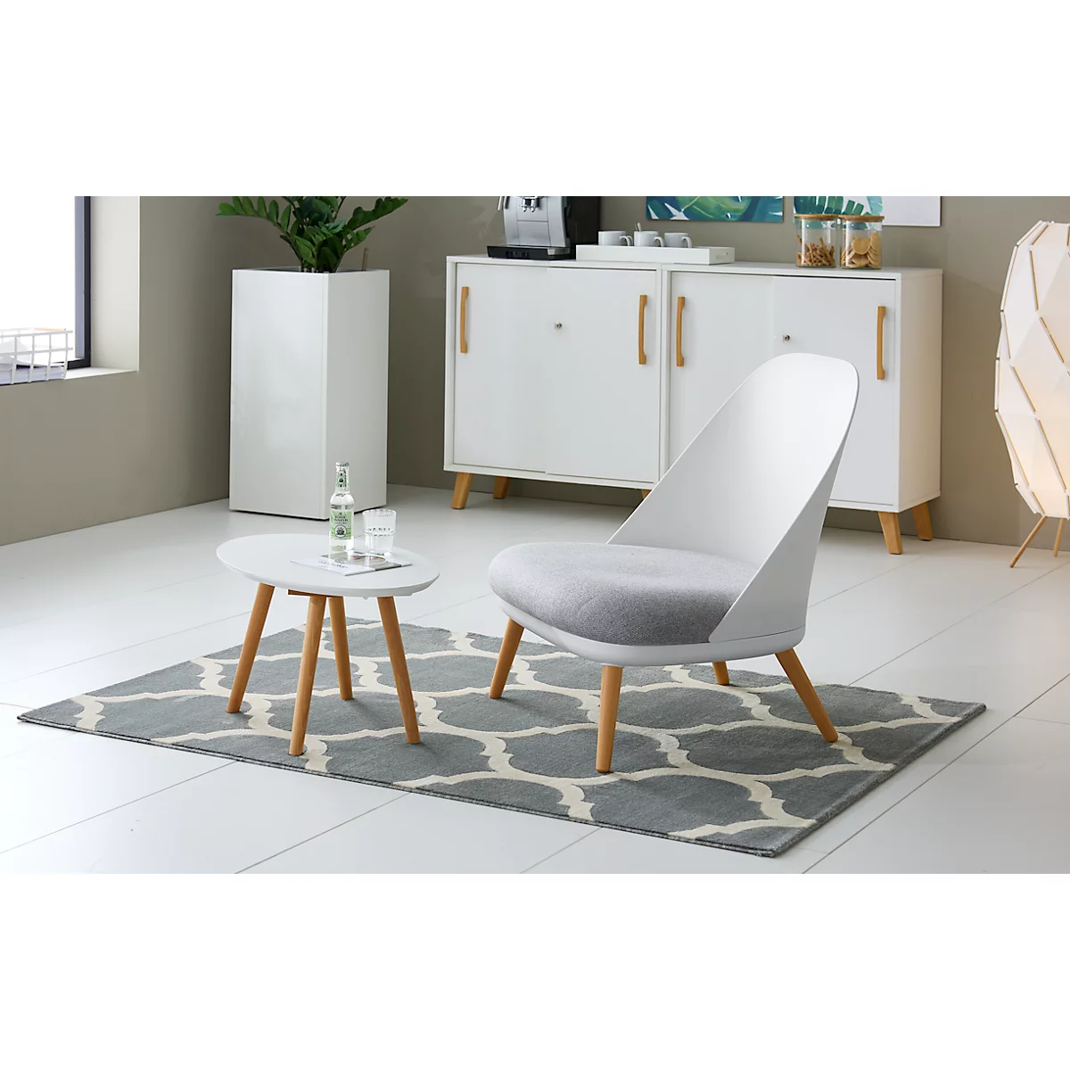 Teppich Canvas, PP, Florhöhe 7,5 mm, fusselfrei, B 1200 x T 1700 mm, Modell B