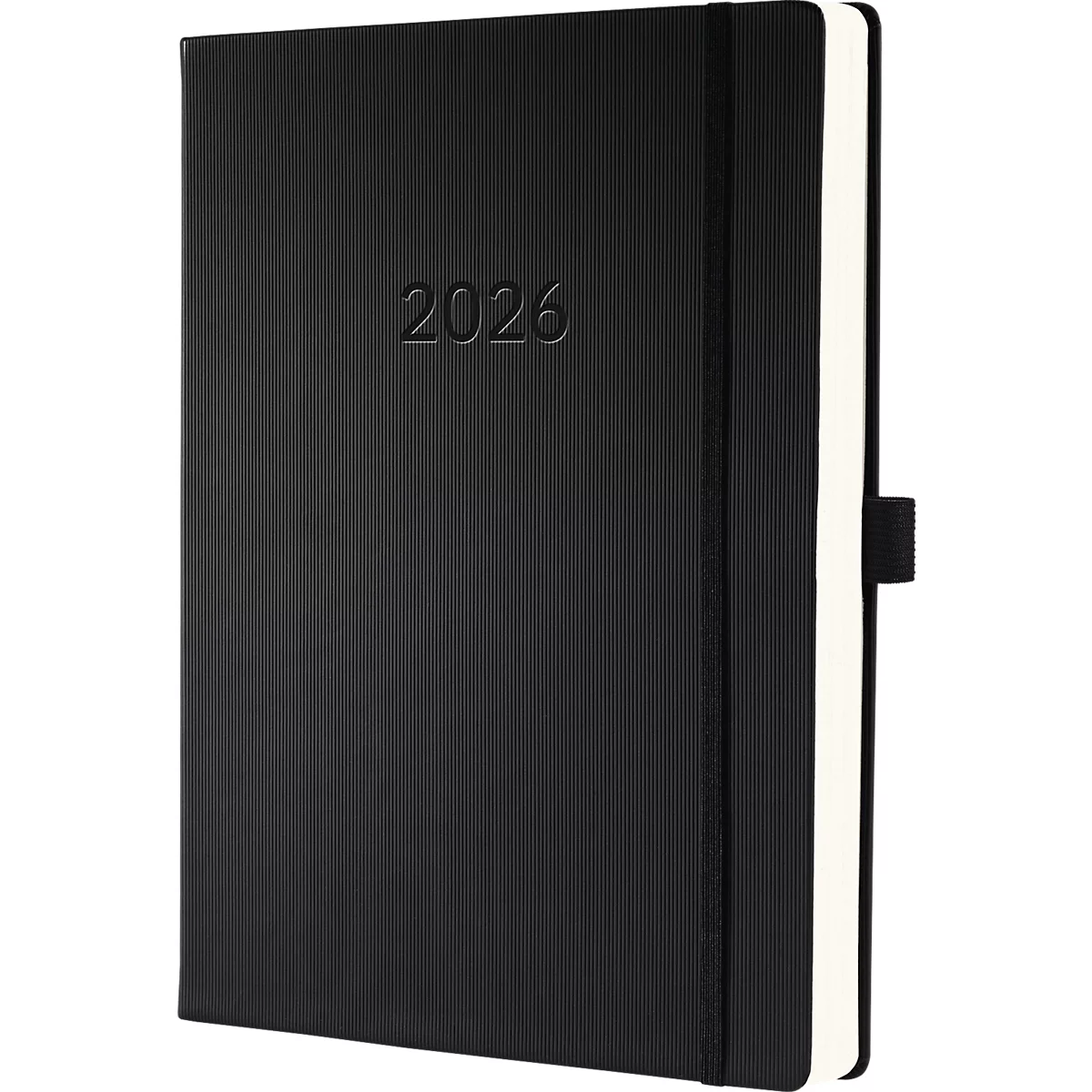 Terminplaner Sigel Conceptum 2026 C2604, A4+, 480 Seiten, 1 Jahr, 1 Seite für je 1 Tag, PEFC®-Papier/Kunststoff, schwarz