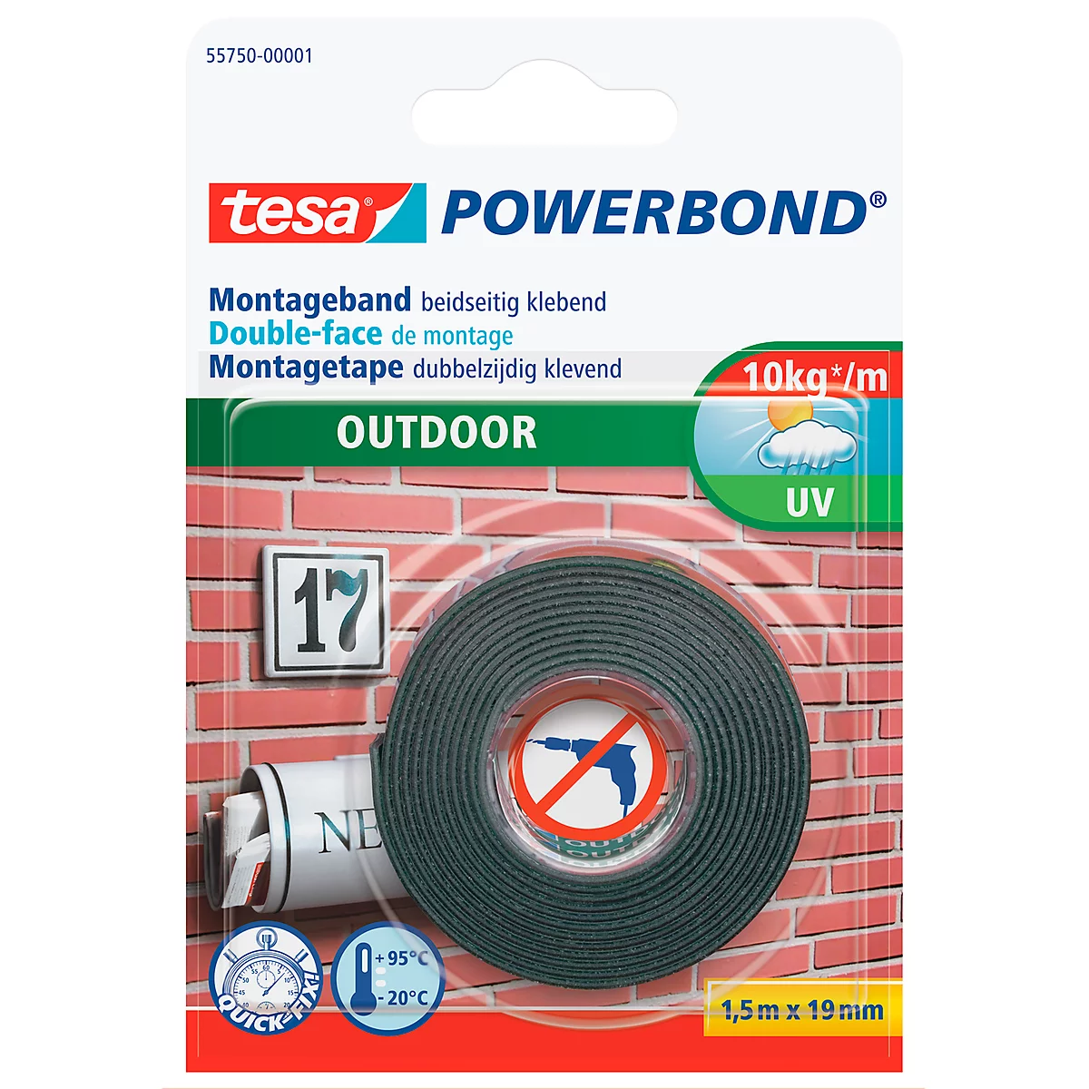 tesa doppelseitiges Montageband Powerbond