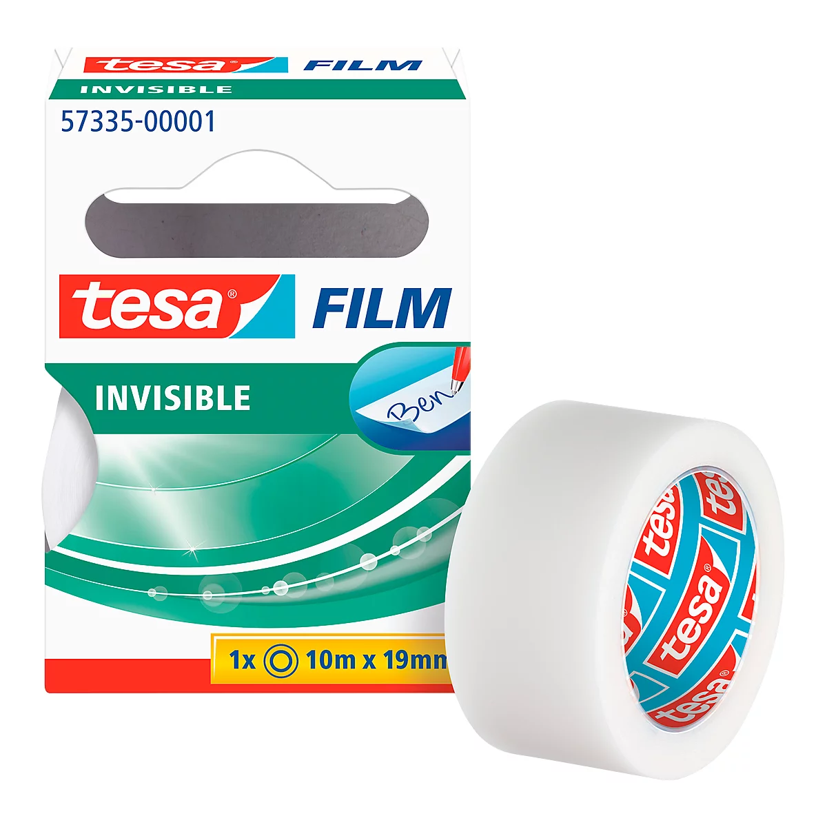 TESA Film, matt/unsichtbar, 10 m x 19 mm, 10 Rollen