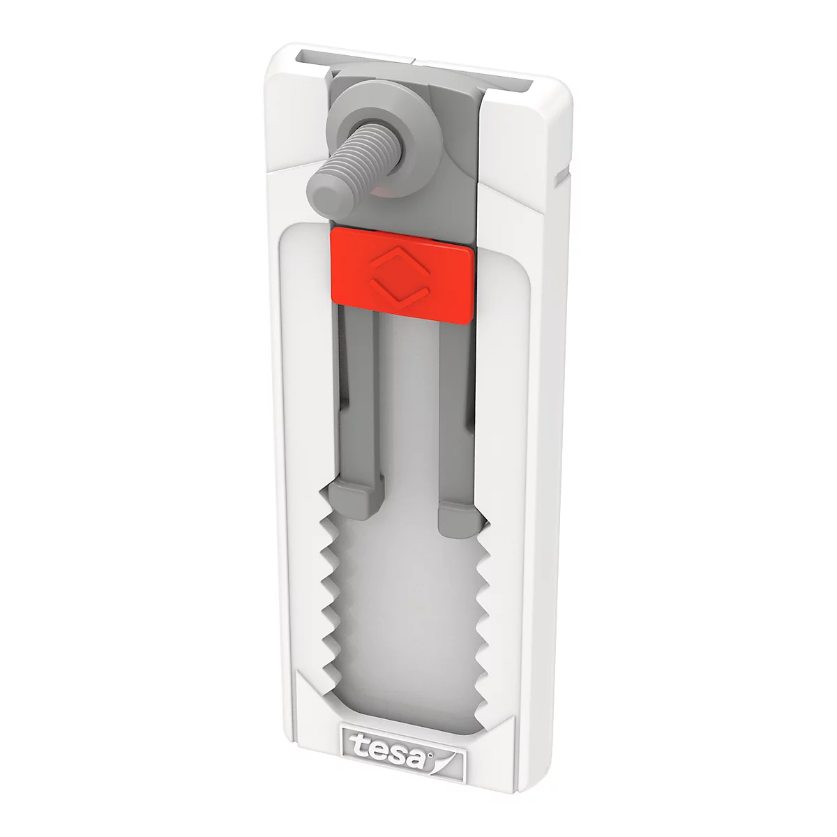 tesa® kleefschroef, voor behang &amp; pleister, kleefkracht tot 1 kg, in hoogte verstelbaar, afneembaar, 2 st.